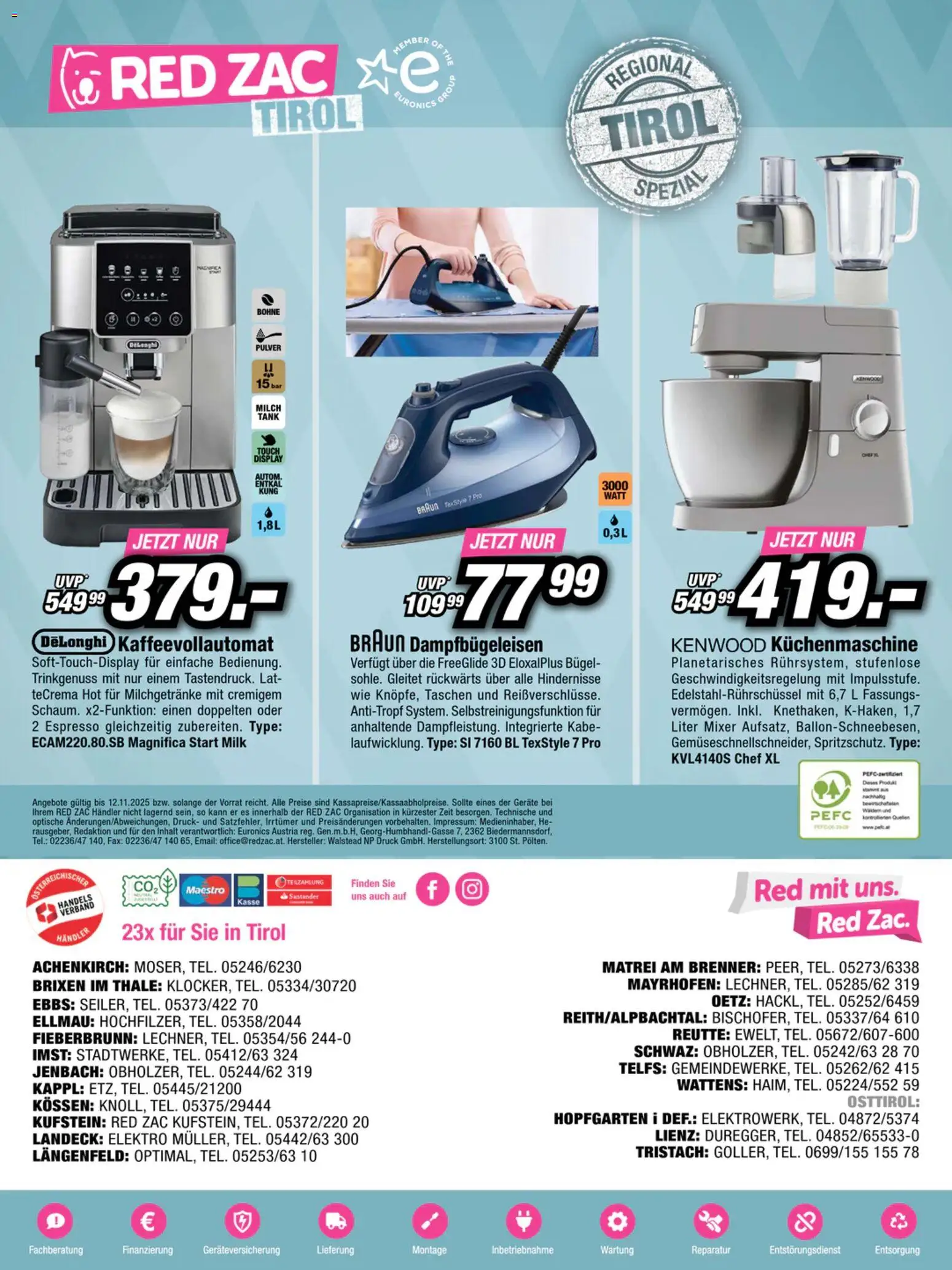 RED ZAC Tirol gültig ab 27.10.2025 | Seite: 16 | Produkte: Mixer, Milch