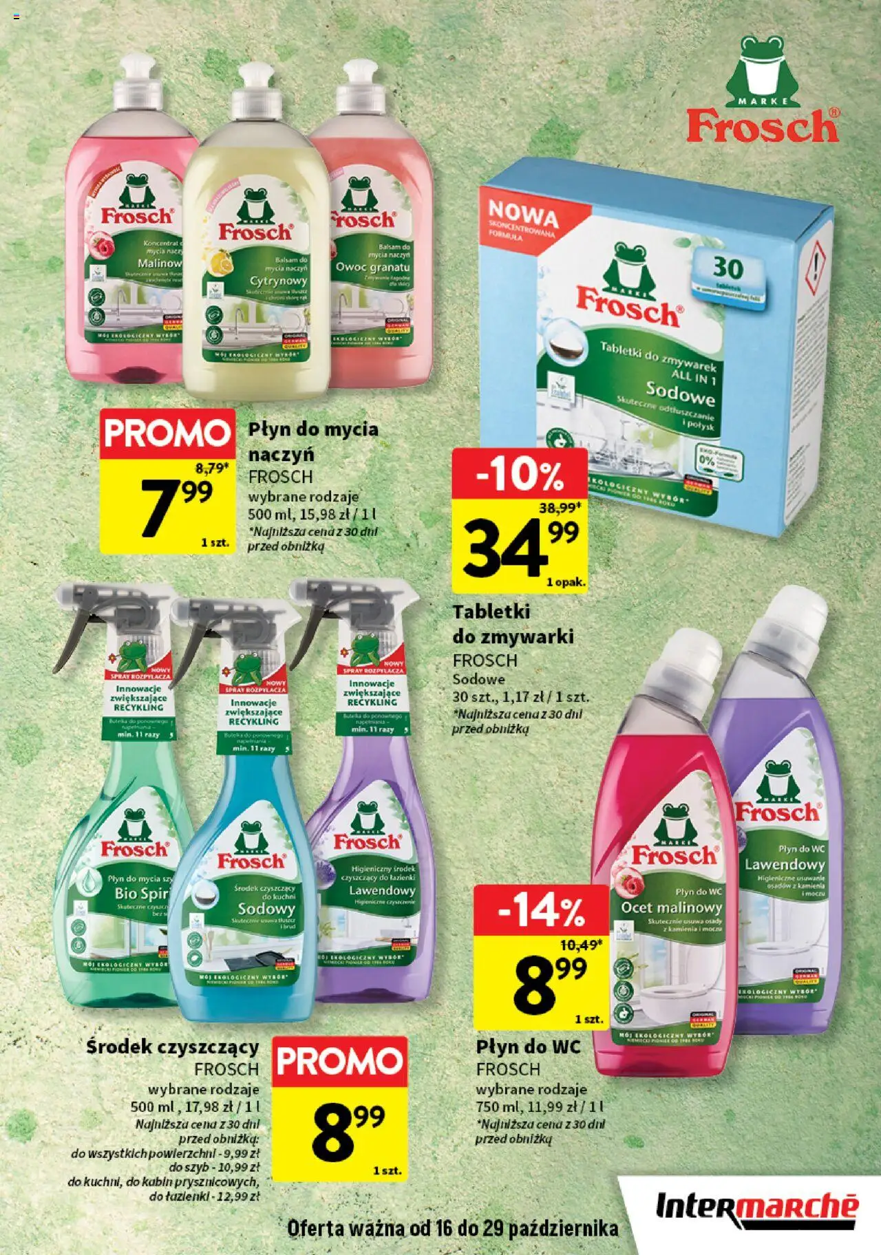 Intermarche Gazetka - Supermarki w supercenach od 16.10.2025 | Strona: 3 | Produkty: Ocet, Tabletki do zmywarki