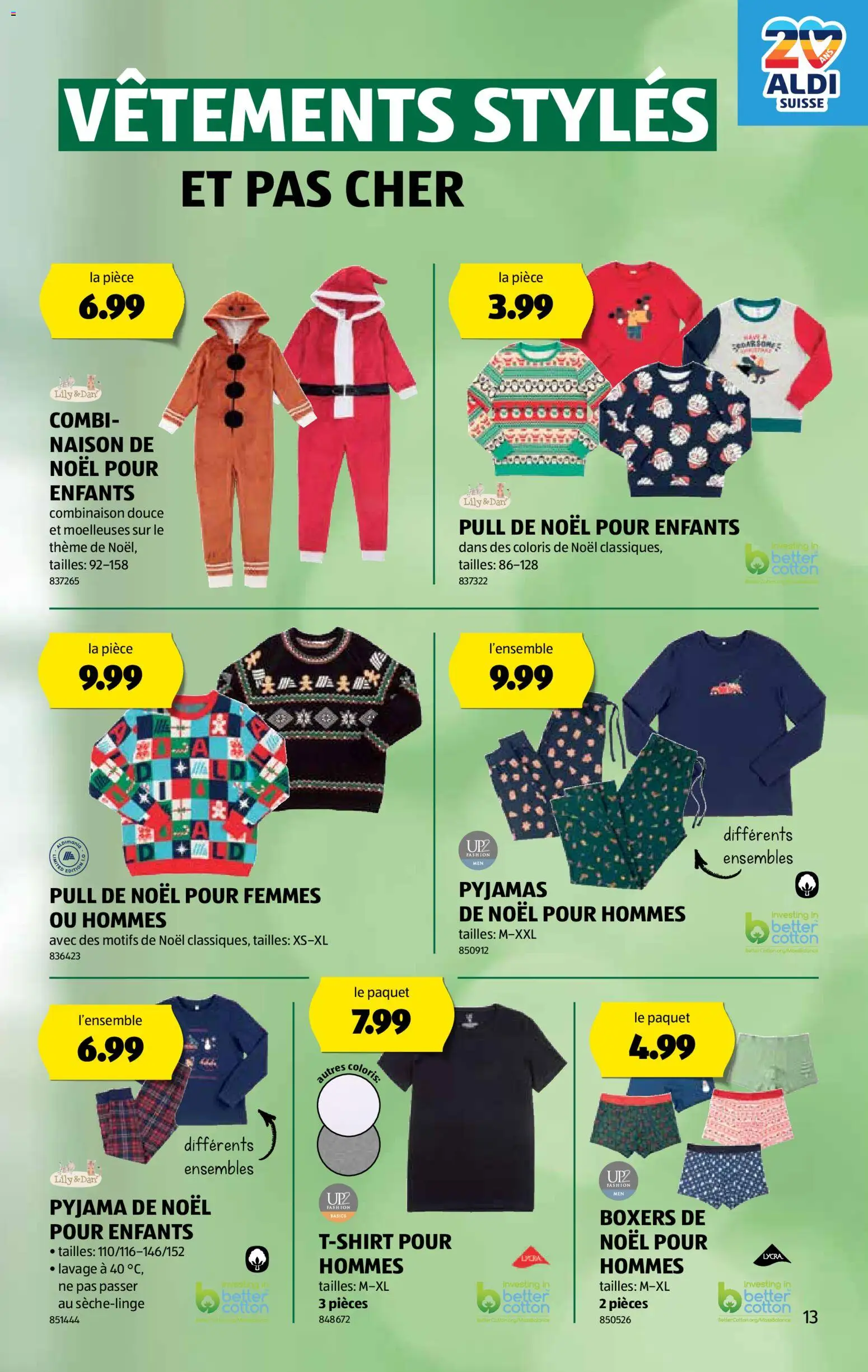 Aldi Aktionen FR – gültig ab 13.11.2025 | Seite: 14 | Produkte: Pyjama