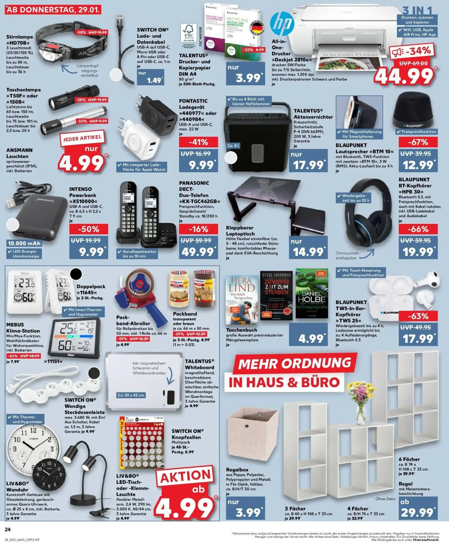 Kaufland prospekt Weißenburg In Bayern	 – gültig ab 02.02.2026 | Seite: 24 | Produkte: HP, Lautsprecher, Regal, Stirnlampe