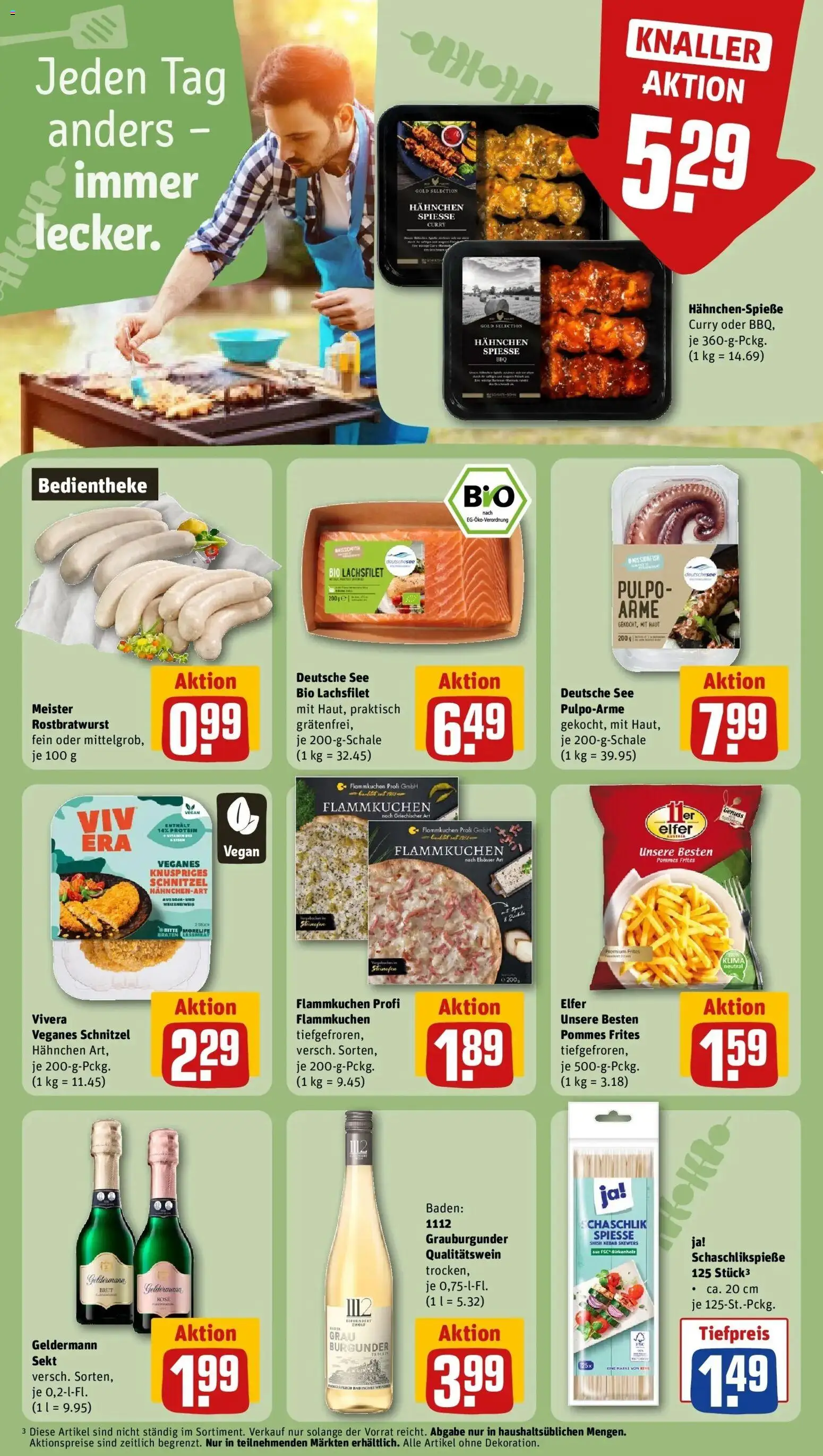 Rewe Prospekt Fridingen An Der Donau	 – gültig ab 05.04.2026 | Seite: 14 | Produkte: Hahnchen, Sekt, Pommes, Pommes frites