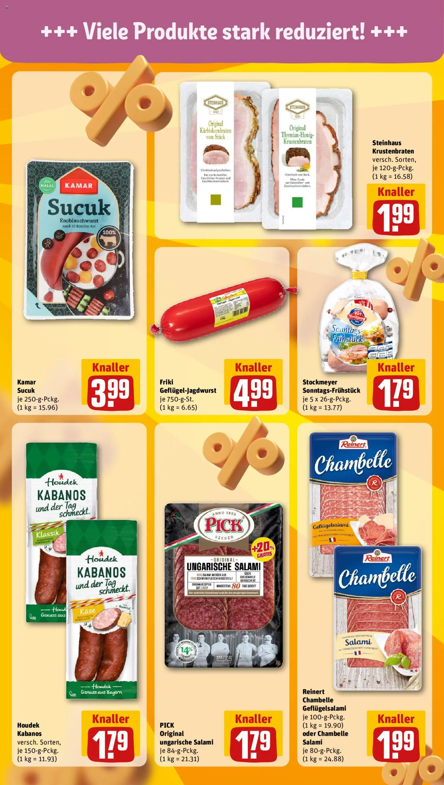 Rewe Prospekt 	 – gültig ab 23.02.2026 | Seite: 15 | Produkte: Käse, Krustenbraten, Salami, Schweinefleisch