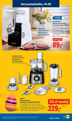 Pogląd oferty "Lidl Katalog" - ważna od 16.03.2026 | Strona: 15 | Produkty: Robot kuchenny, Mikser, Robot