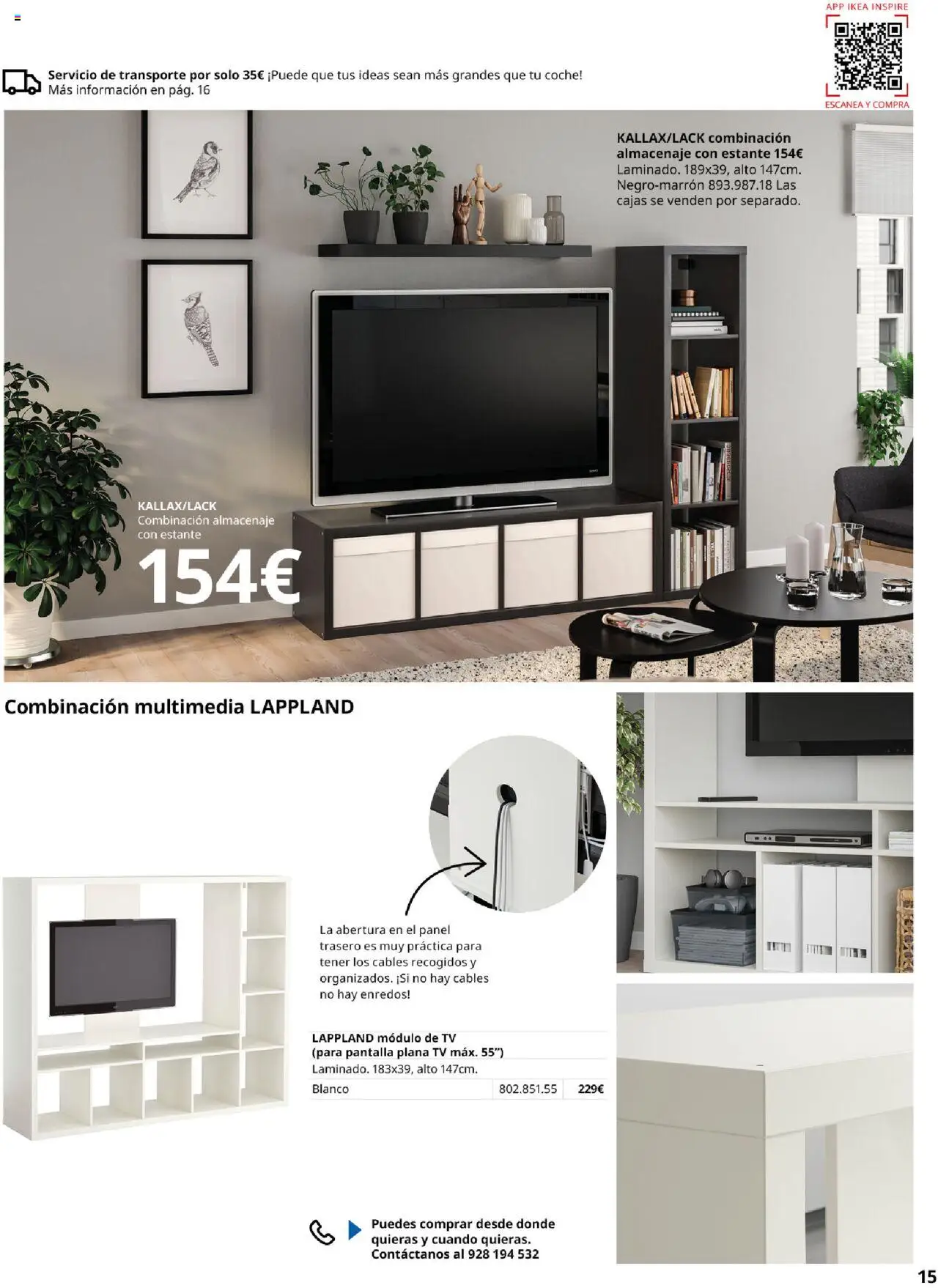 Catálogo IKEA Kallax │ válido desde el 04.02.2025 | Página: 15 | Productos: Almacenaje, Estante