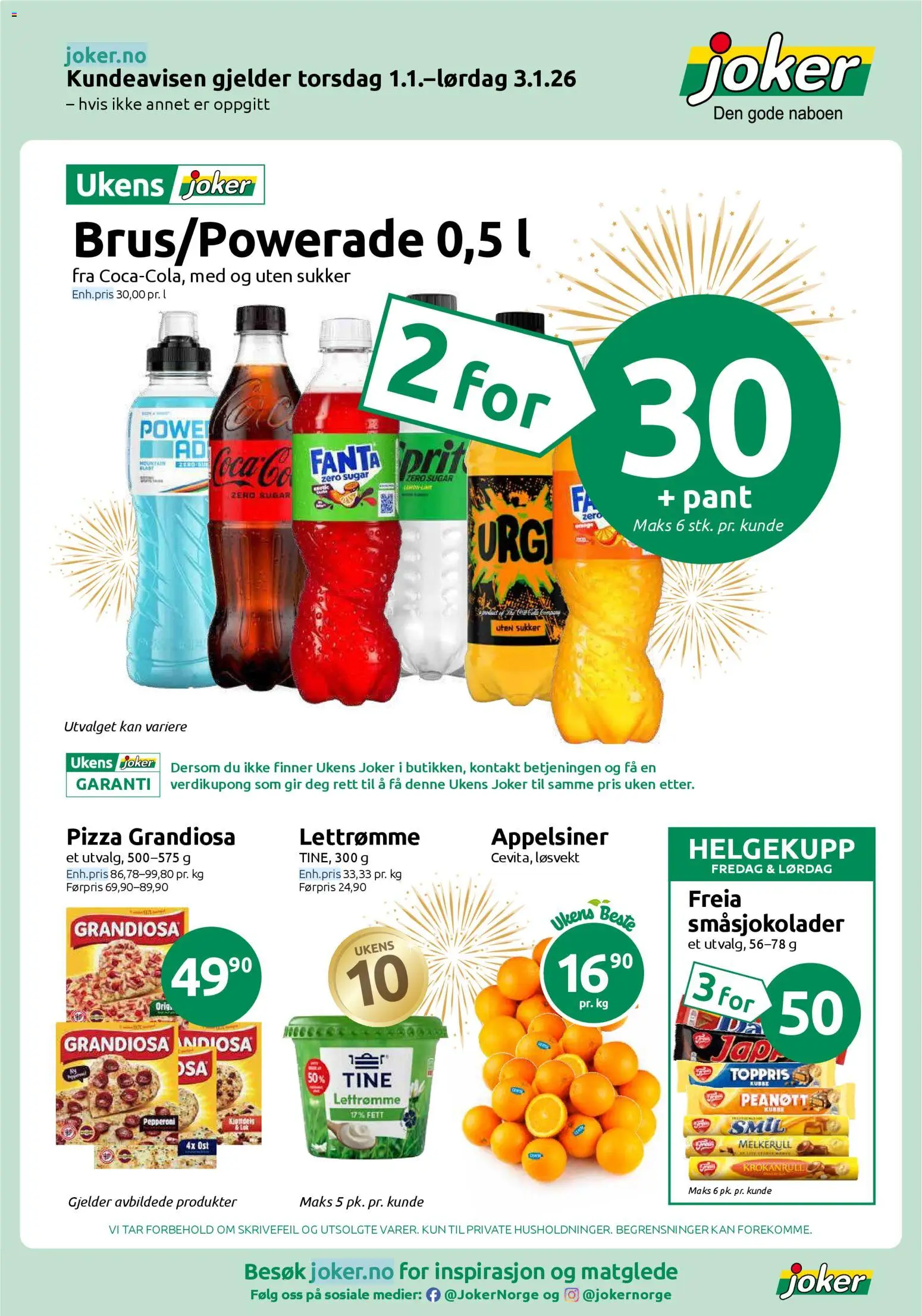 {H1} | Side: 1 | Produkter: Kontakt, Ost, Pizza, Sukker