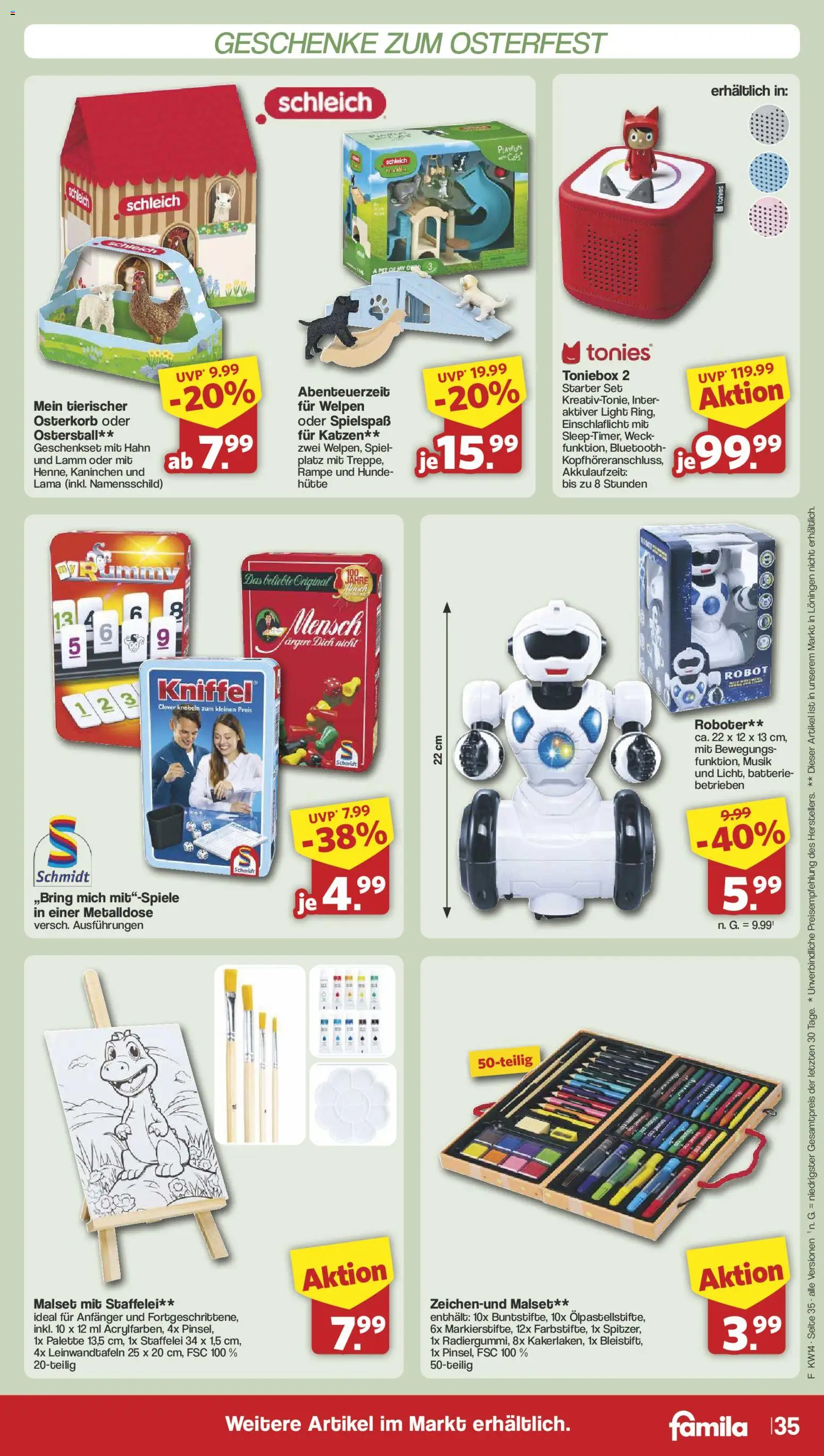 Famila Nordwest Prospekt 	 – gültig ab 30.03.2026 | Seite: 36 | Produkte: Spiel, Roboter, Kaninchen, Batterie