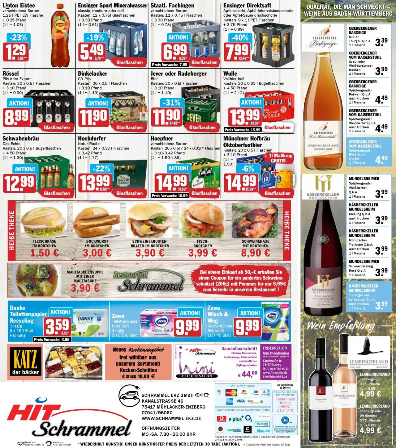 HIT - Wochenprospekt – gültig ab 08.09.2025 | Seite: 18 | Produkte: Bockwurst, Theke, Pils, Schnitzel
