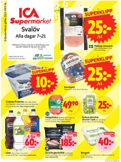 ICA Supermarket - Svalöv - Förhandsvisning av reklamblad från butik ICA Supermarket aktuell från 23.03.2026