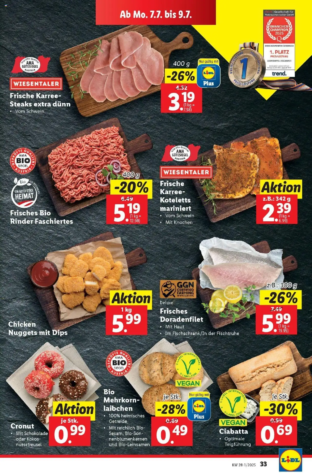 Lidl Flugblatt - Salzburg, Dornbirn, Jenbach gültig ab 02.07.2025 | Seite: 39 | Produkte: Getreide, Schokolade