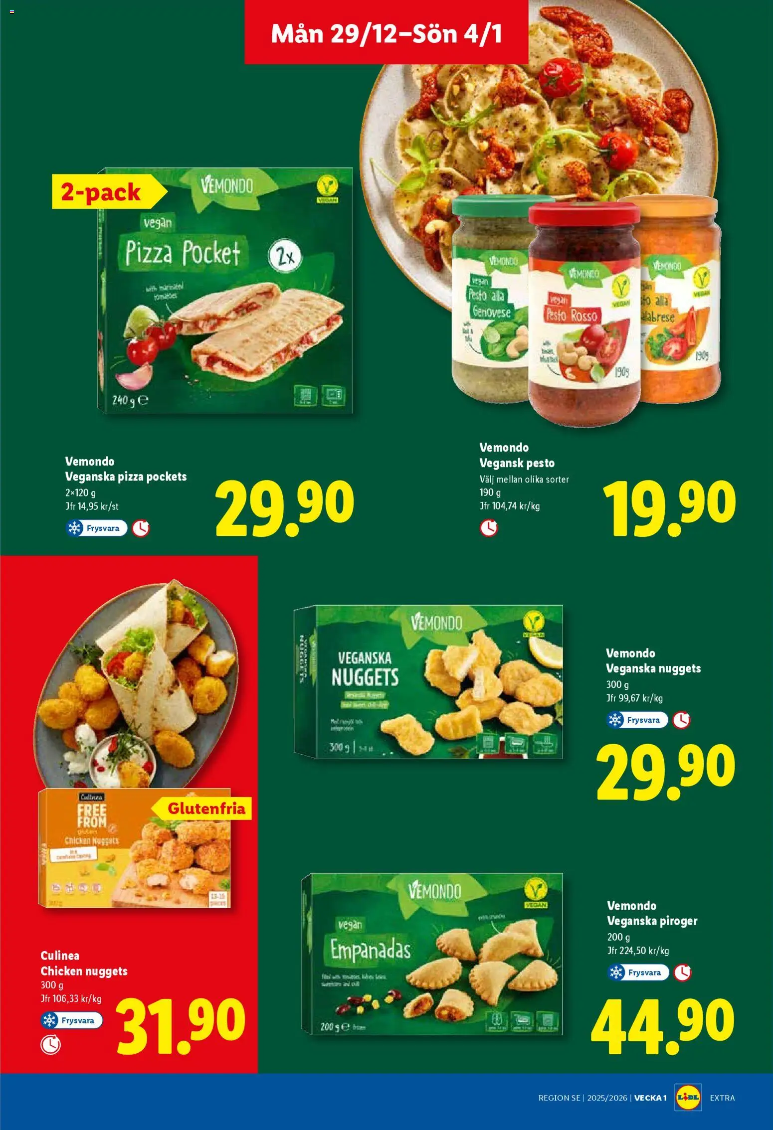 Lidl reklamblad aktuell från 29.12.2025 | Sida: 13 | Produkter: Pizza, Pesto