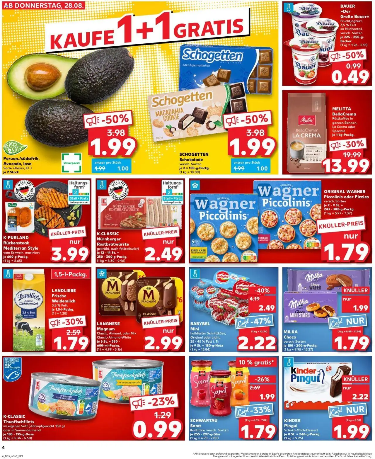 Kaufland prospekt Mayen	 - gültig ab dem 28.08.2025 | Seite: 5 | Produkte: Melitta, Schokolade, Milka, Piccolinis