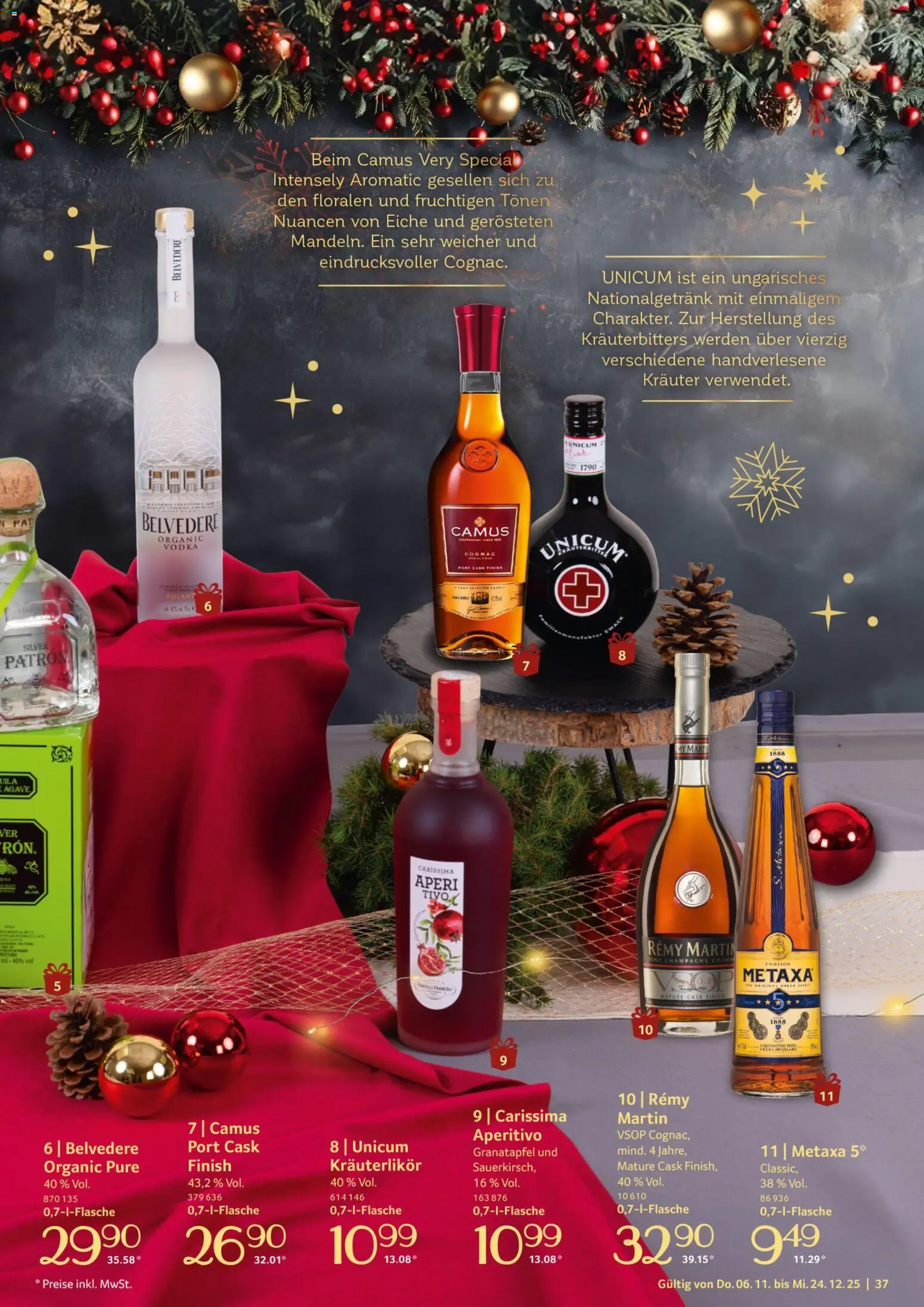 Selgros Genussmomente – gültig ab 06.10.2025 | Seite: 37 | Produkte: Granatapfel, Finish, Metaxa, Vodka