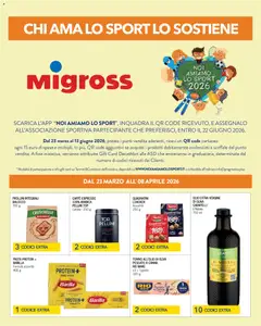 Anteprima del volantino Migross volantino Noi Amiamo Lo Sport valido a partire dal 23.03.2026