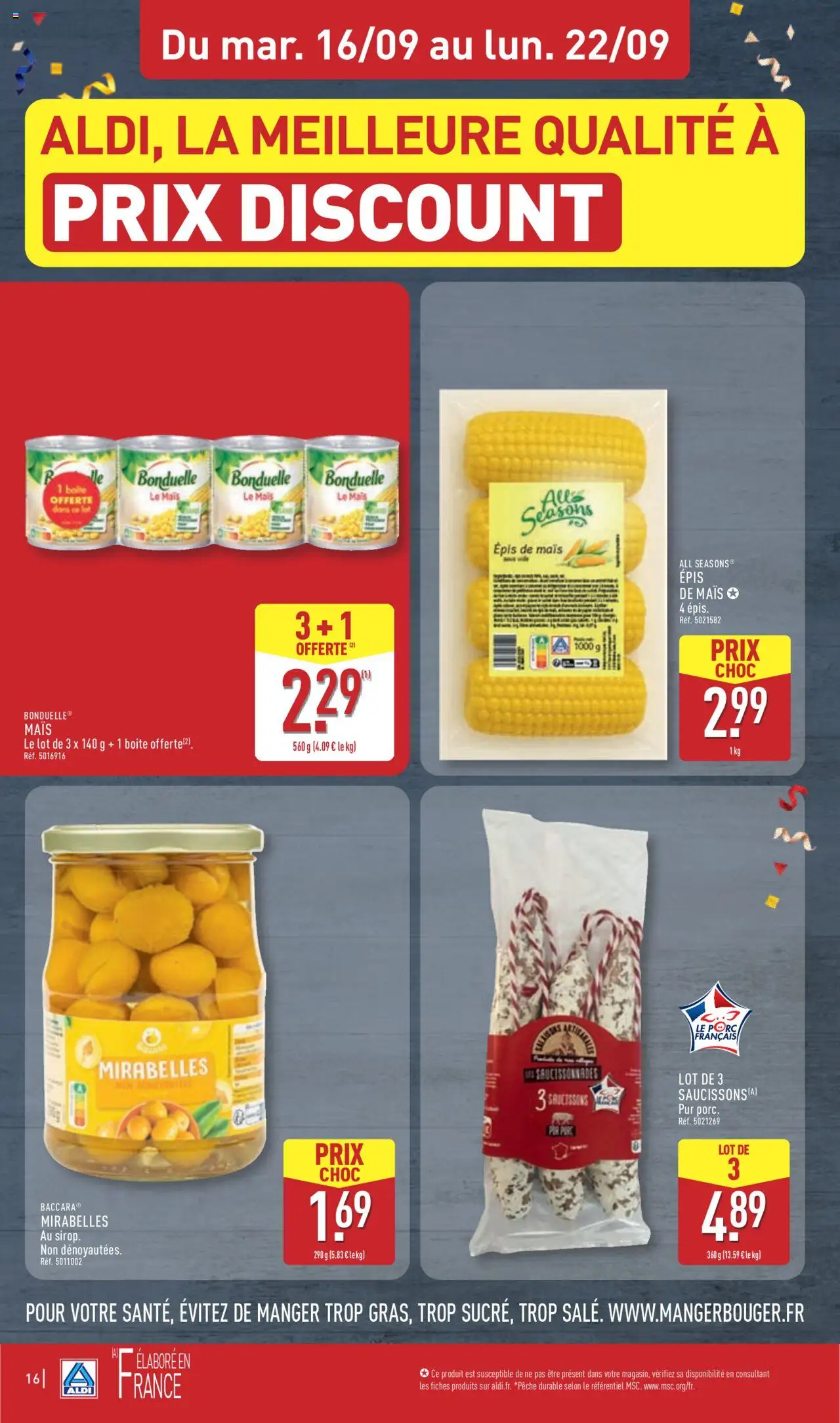  | Page: 19 | Produits: Pêche, Mais, Porc