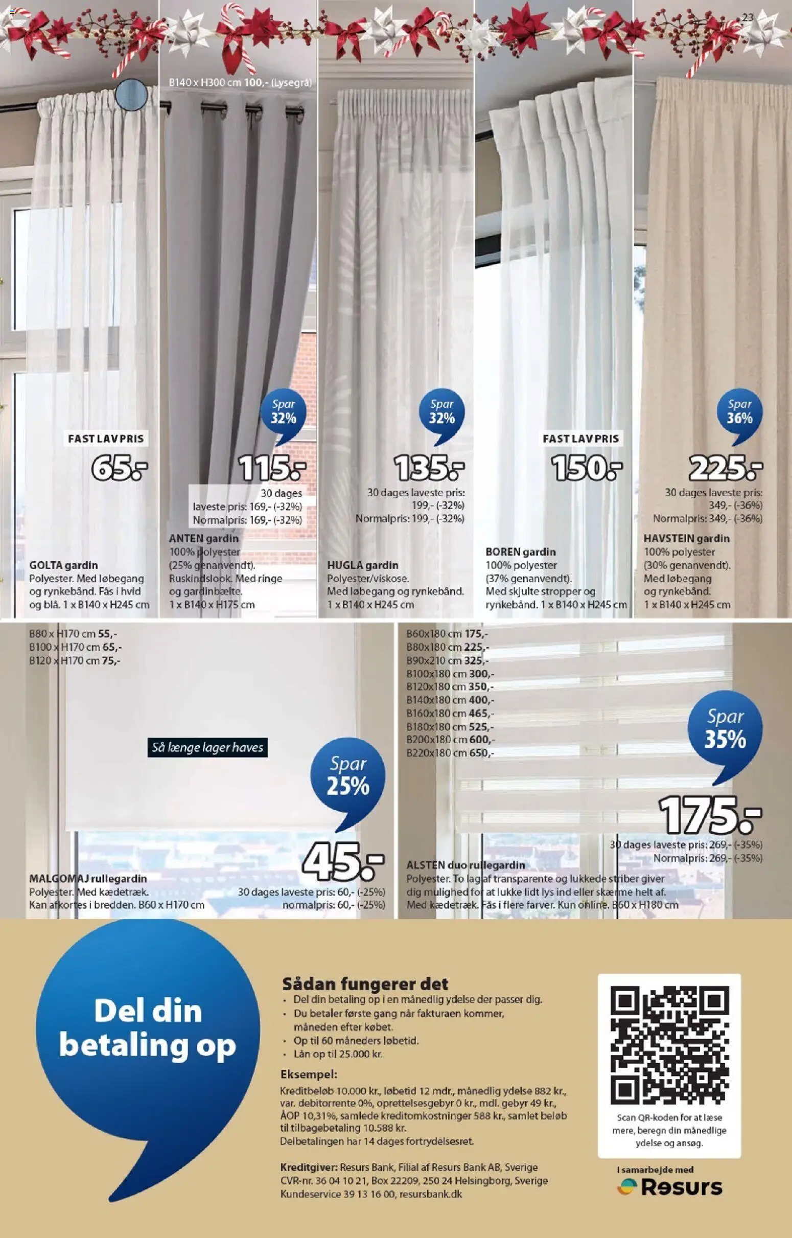 JYSK tilbudsavis – gyldig fra 31.10.2025 | Side: 23 | Produkter: Skærme