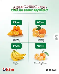 21.01.2026 tarihinden itibaren geçerli olan Kim Market kataloğu önizlemesi | Sayfa: 5