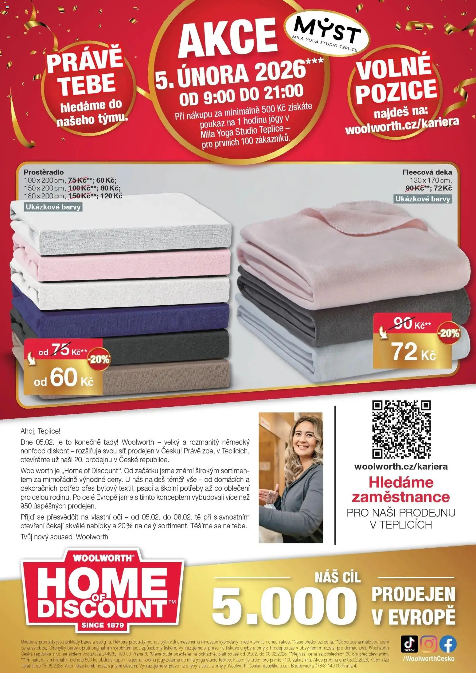 Woolworth leták od 05.02.2026 | Strana: 12 | Produkty: Síť, Deka, Prostěradlo, Barvy