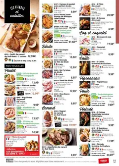 Thiriet - Prévisualisation de Thiriet Catalogue livraison à domicile valide à partir de 31.01.2026 | Page: 55 | Produits: Magret de canard, Coquelet, Cailles, Pintade