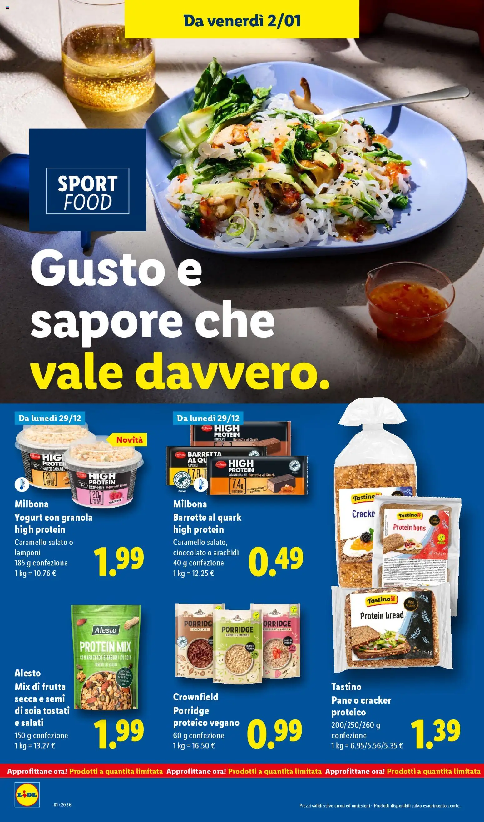 Volantino Lidl del 29.12.2025 | Pagina: 26 | Prodotti: Lamponi, Frutta, Barretta, Cacao