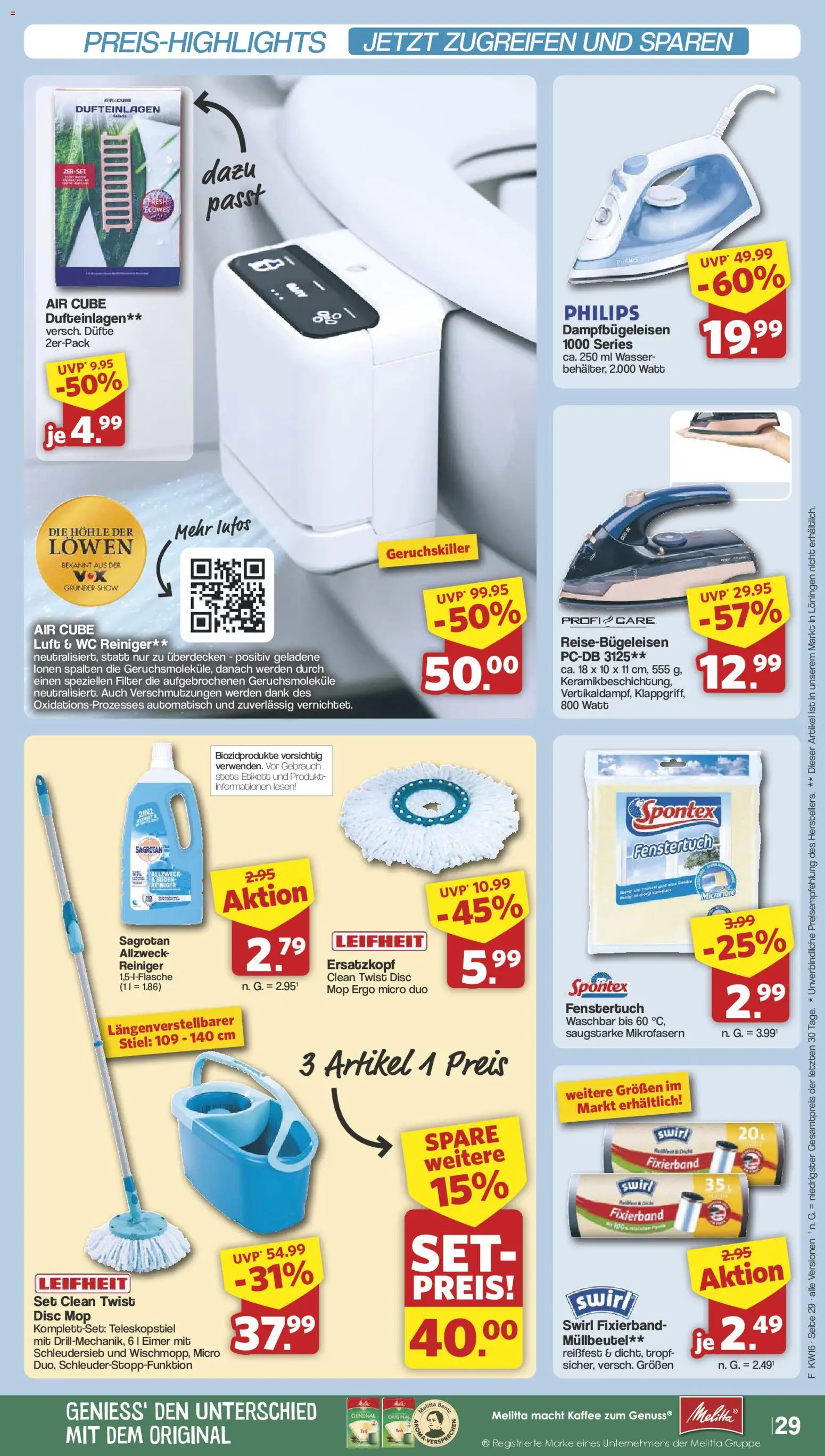 Famila Nordwest Prospekt 	 – gültig ab 13.04.2026 | Seite: 34 | Produkte: Philips, Melitta, Kaffee, Wasser