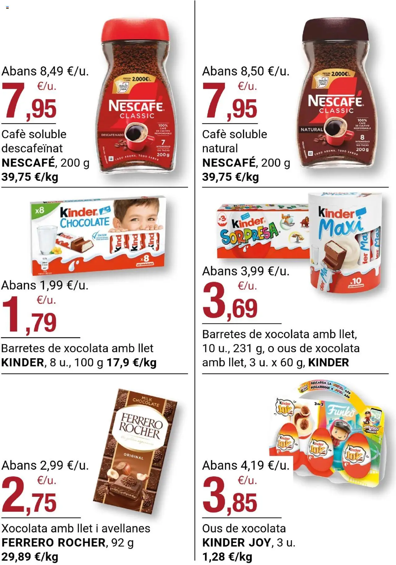 Bonpreu folleto │ válido desde el 23.09.2025 | Página: 68 | Productos: Café, Chocolate, Μηχανή καφέ, Φρυγανιές σικάλεως