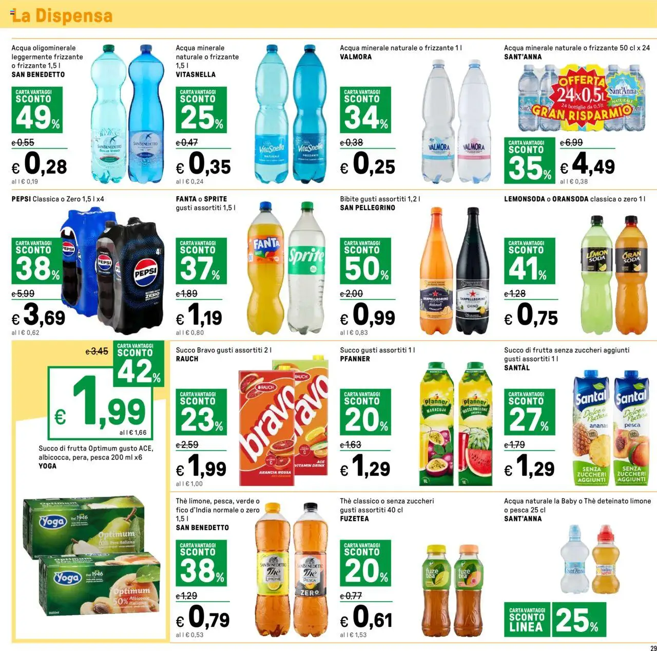Volantino Iper del 02.10.2025 | Pagina: 29 | Prodotti: Bibite, Fanta, Arancia, Succo di frutta