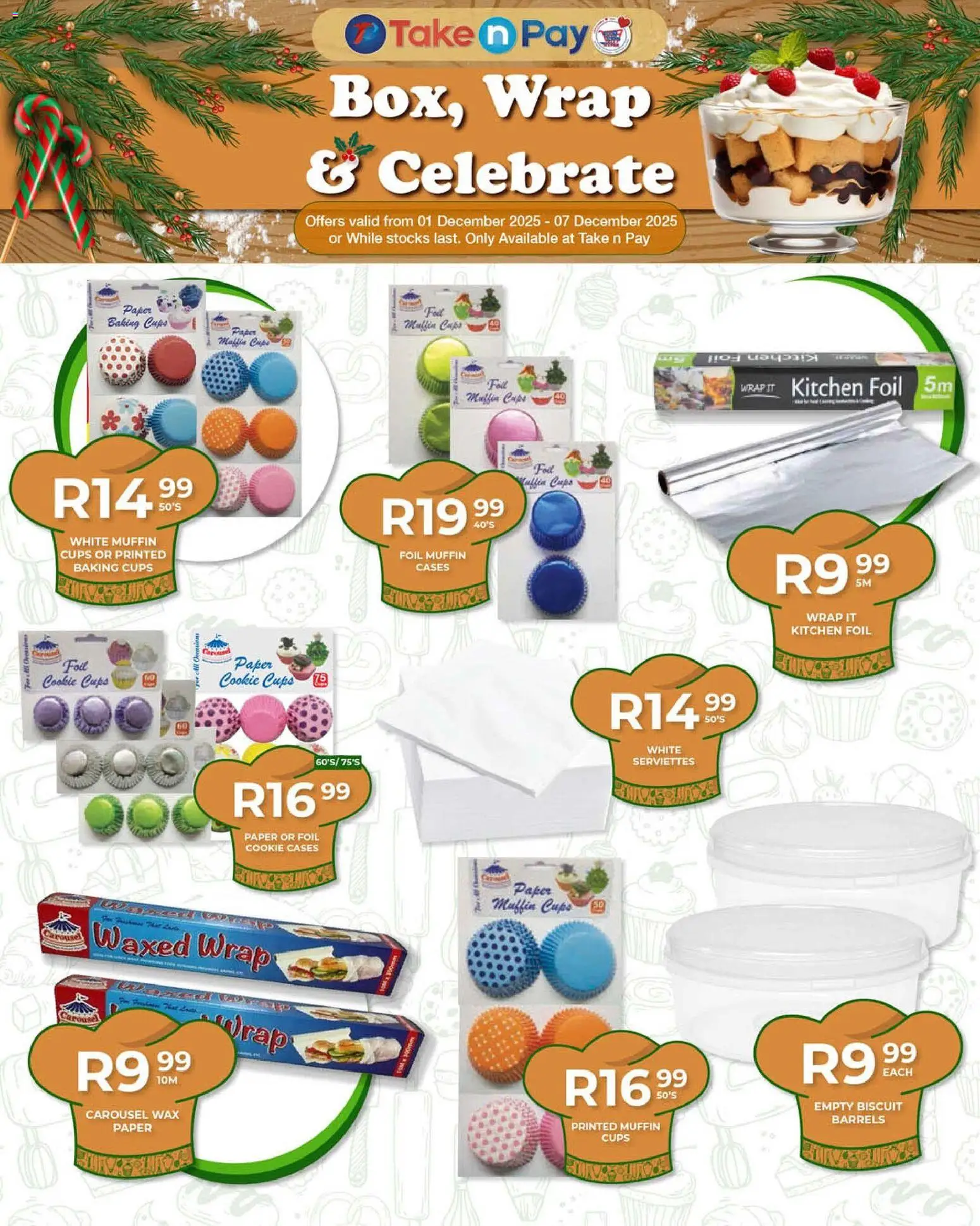 New Take n Pay catalogue – valid from 01.12.2025 | Page: 10 | Products: Wax, Paper