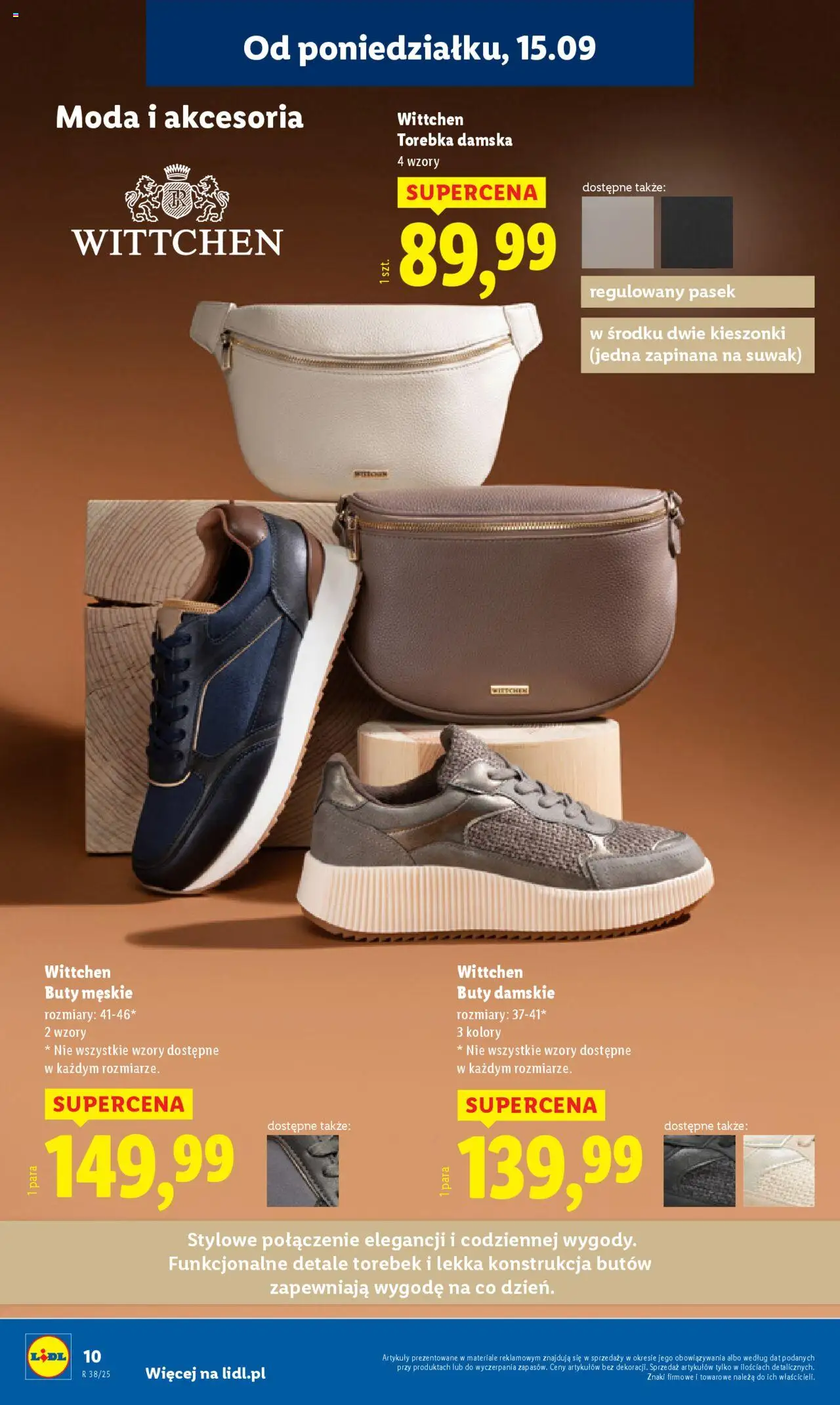 Lidl Katalog od 15.09.2025 | Strona: 12 | Produkty: Buty, Torebka, Pasek, Buty męskie
