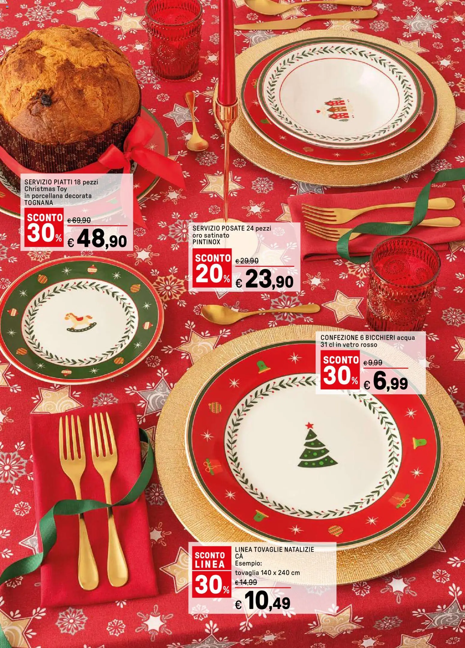 Volantino Iper del 17.11.2025 | Pagina: 32 | Prodotti: Posate, Acqua, Tovaglia