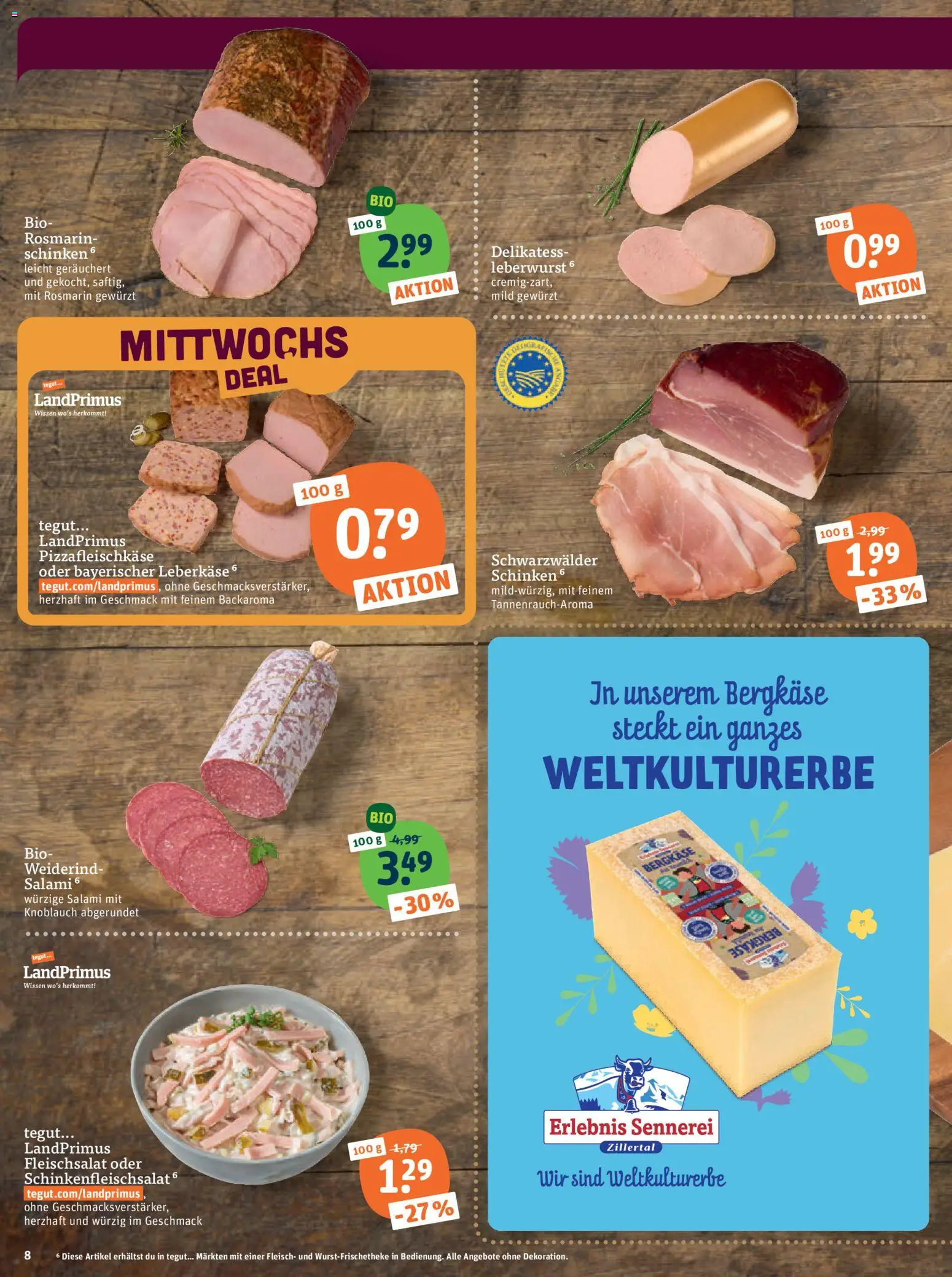 Tegut Prospekt – gültig ab 19.01.2026 | Seite: 10 | Produkte: Knoblauch, Salami, Schinken, Fleisch