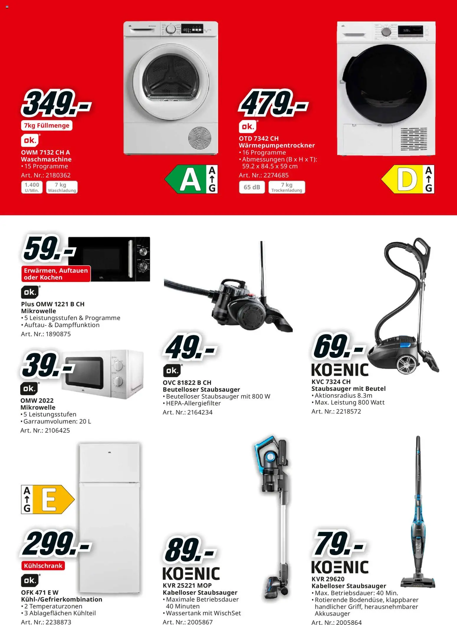 Media Markt - Black Friday – gültig ab 02.11.2025 | Seite: 21 | Produkte: Kühlschrank, Waschmaschine, Mikrowelle, Staubsauger
