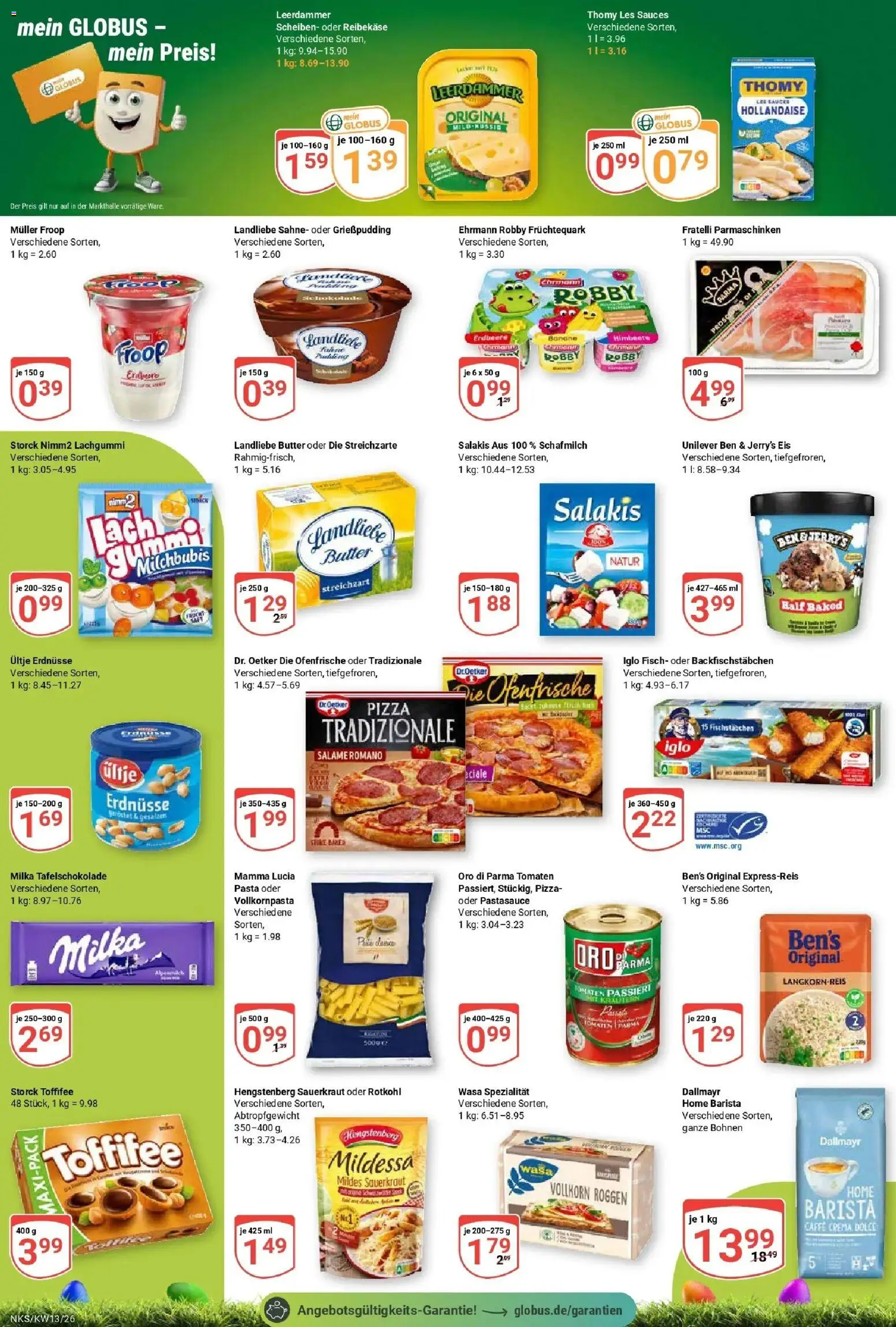 Globus prospekt Neunkirchen	 – gültig ab 23.03.2026 | Seite: 6 | Produkte: Landliebe butter, Himbeere, Reibekase, Sahne