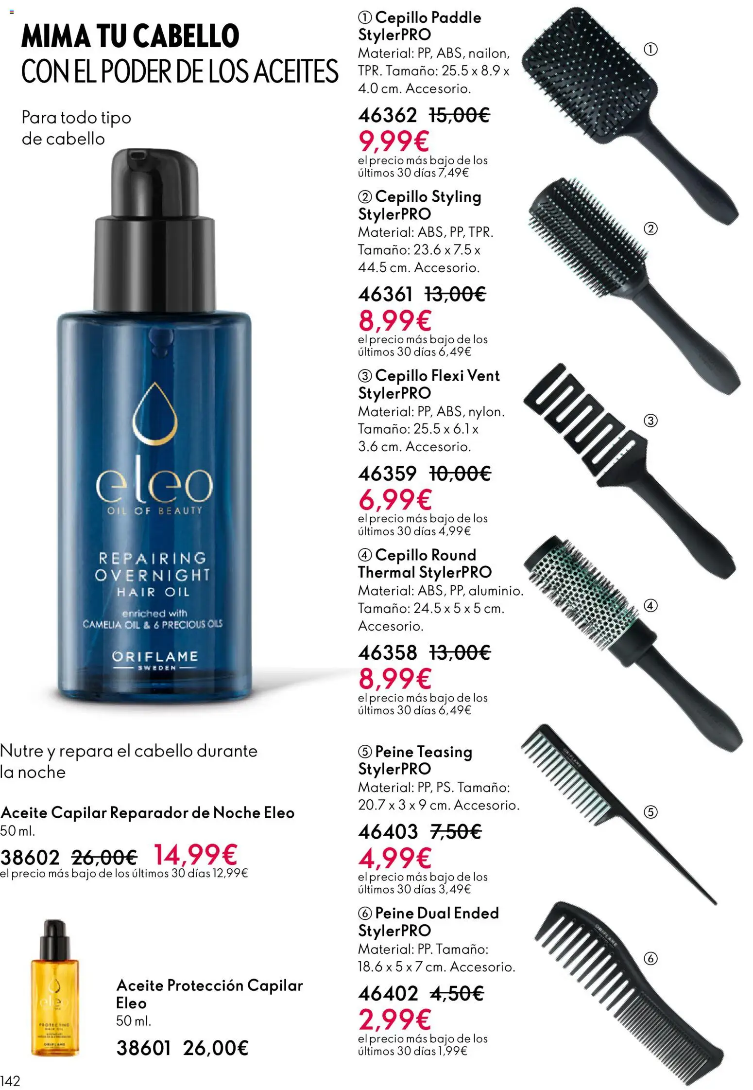 Oriflame - Catálogo Campaña 17 │ válido desde el 10.12.2025 | Página: 142 | Productos: Cepillo, Aceite