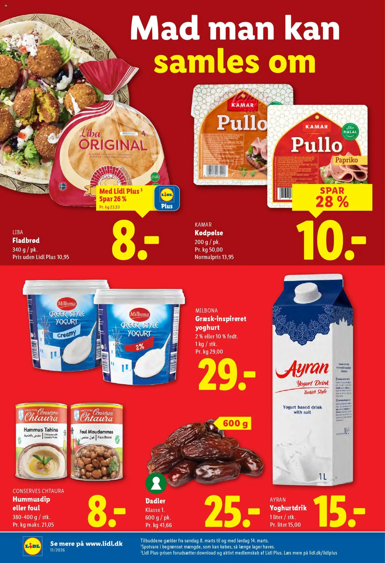 Lidl tilbudsavis – gyldig fra 08.03.2026 | Side: 25 | Produkter: Yoghurt, Salt, Dadler, Søm