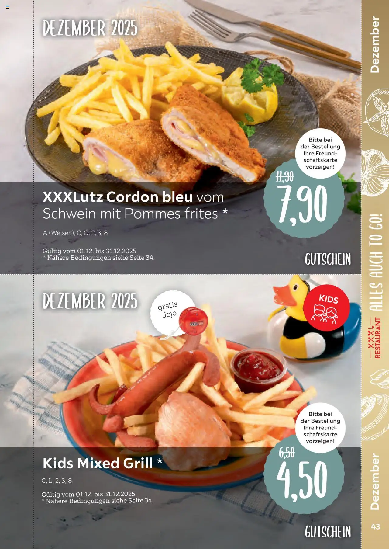 XXXL Lutz Freundschaftskartenjournal - gültig ab dem 01.08.2025 | Seite: 43 | Produkte: Grill, Pommes, Pommes frites