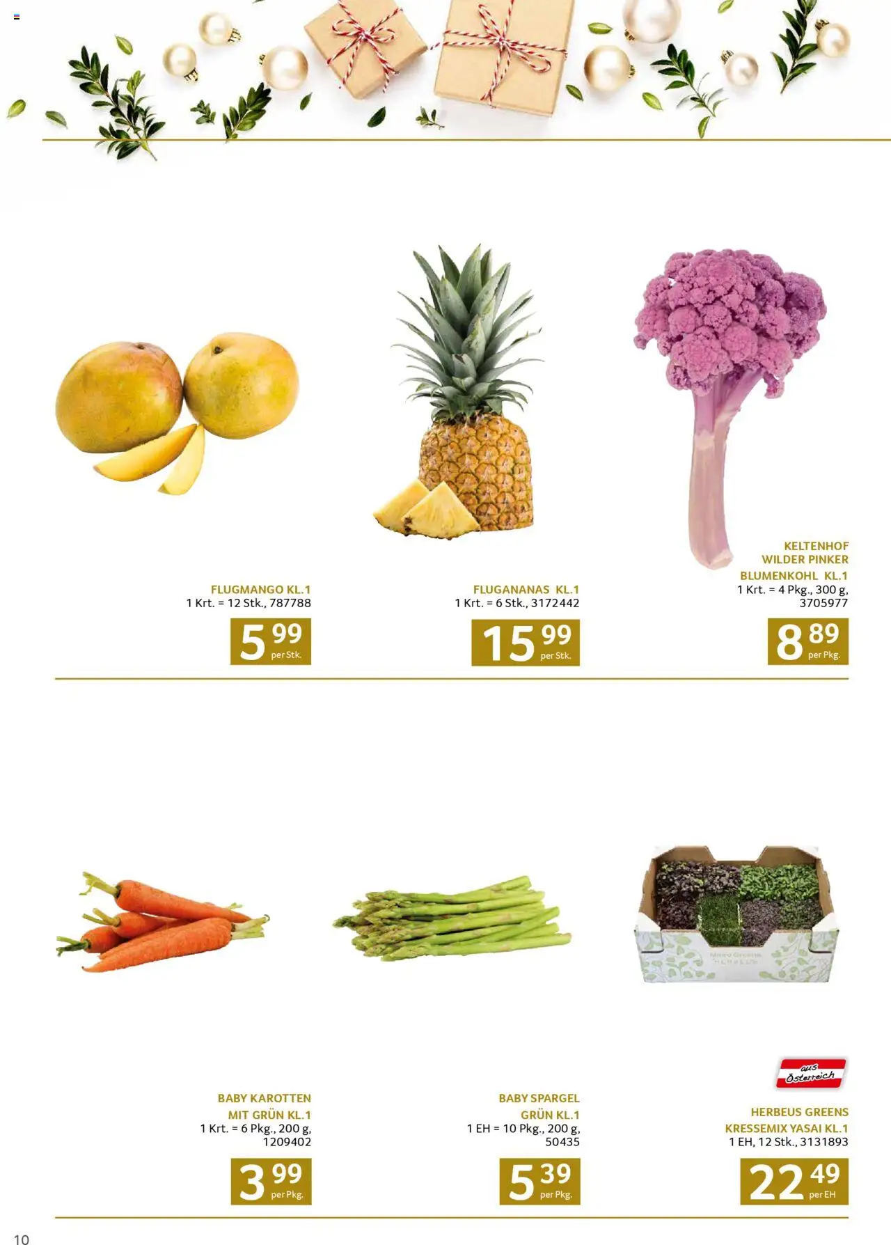 Transgourmet Weihnachtskatalog 2025 gültig ab 13.10.2025 | Seite: 10 | Produkte: Blumenkohl