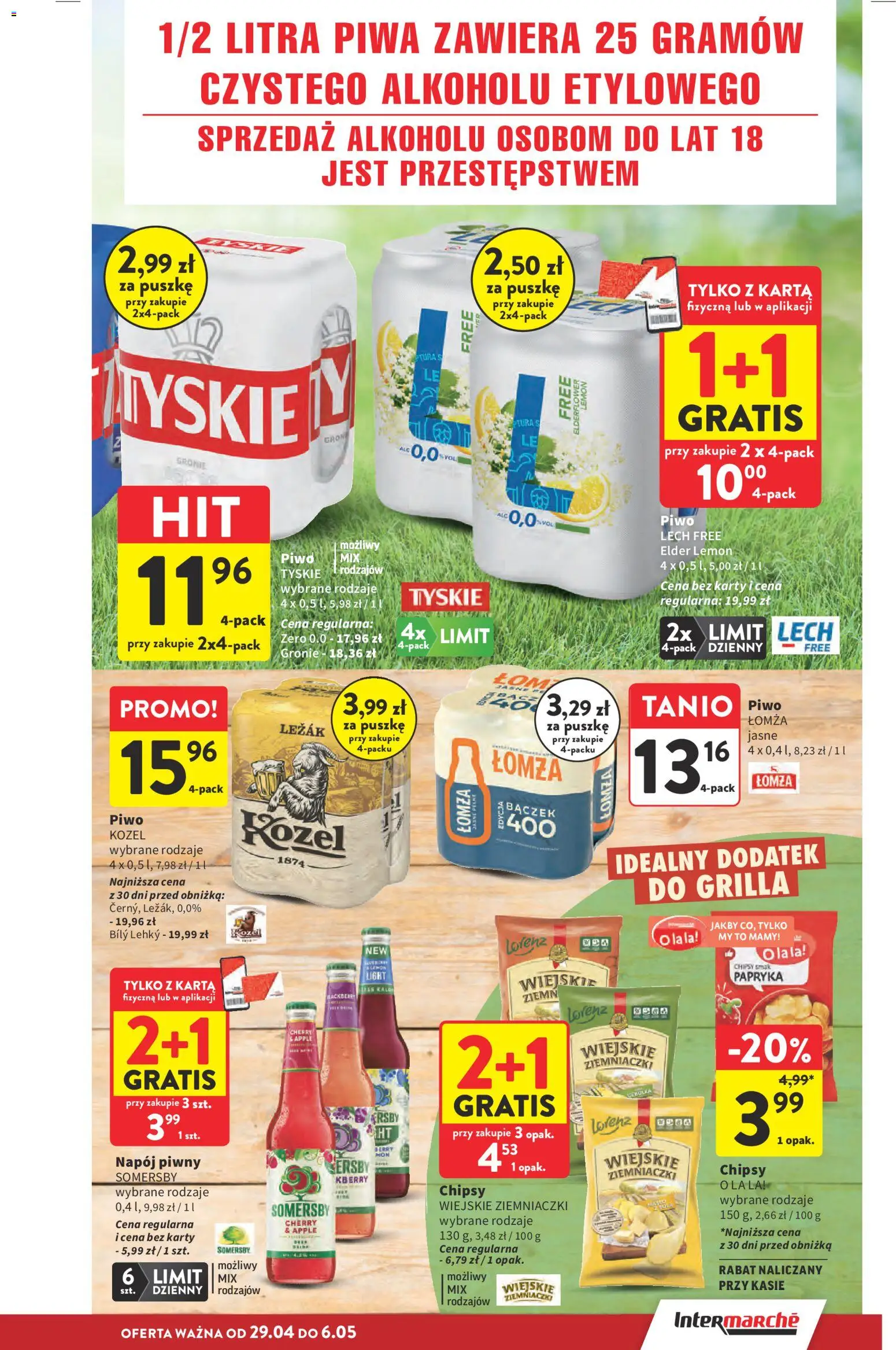 Intermarche gazetka od 29.04.2026 | Strona: 11 | Produkty: Papryka, Ziemniaczki, Piwo, Somersby