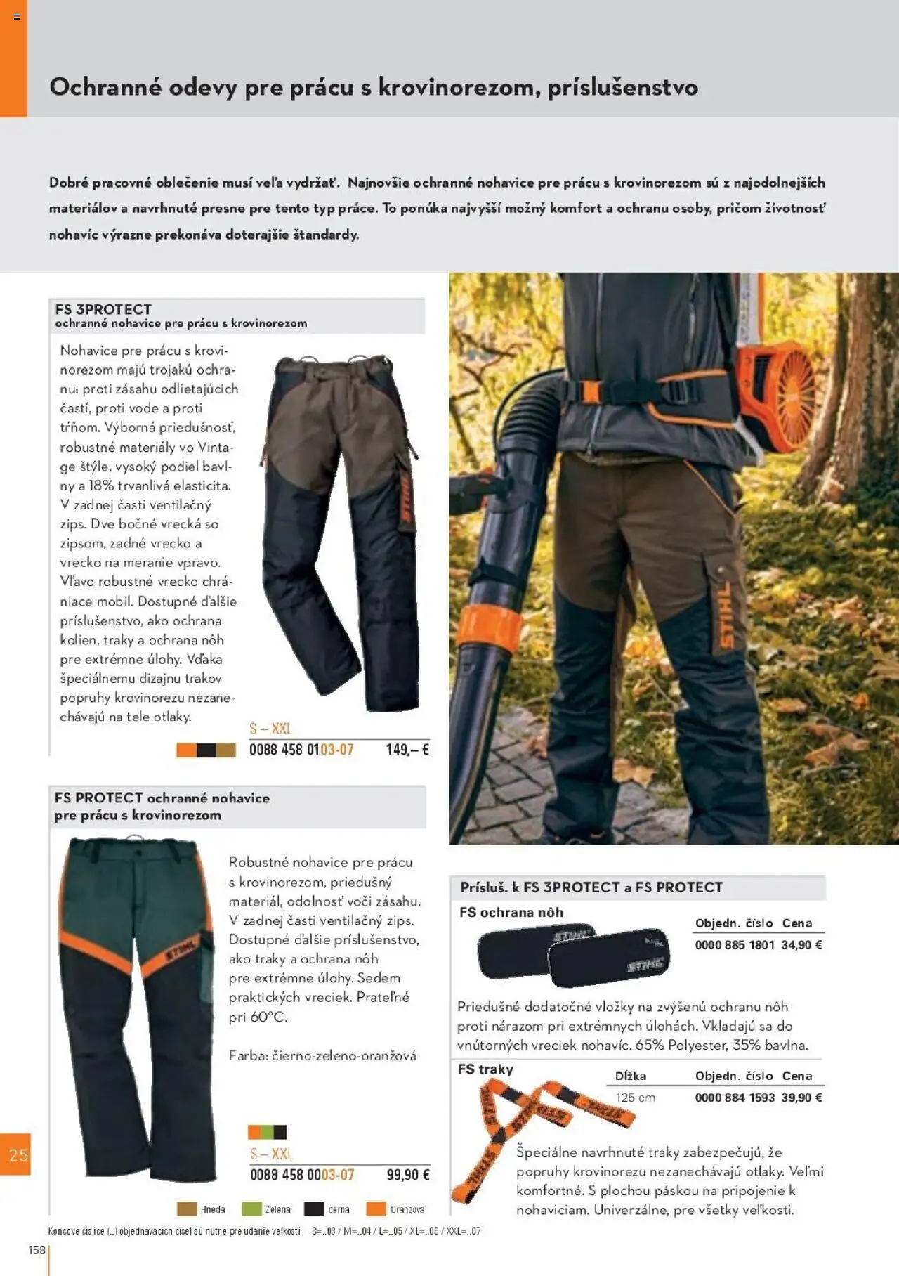 Nové STIHL akcie – leták je platný od 29.09.2025 | Strana: 158 | Produkty: Nohavice
