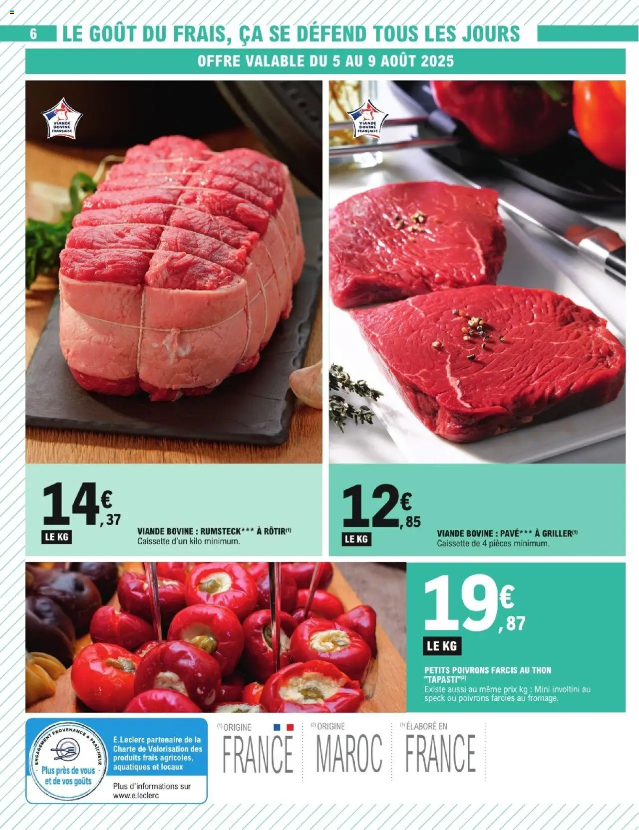  | Page: 6 | Produits: Thon, Viande, Rumsteck, Viande bovine