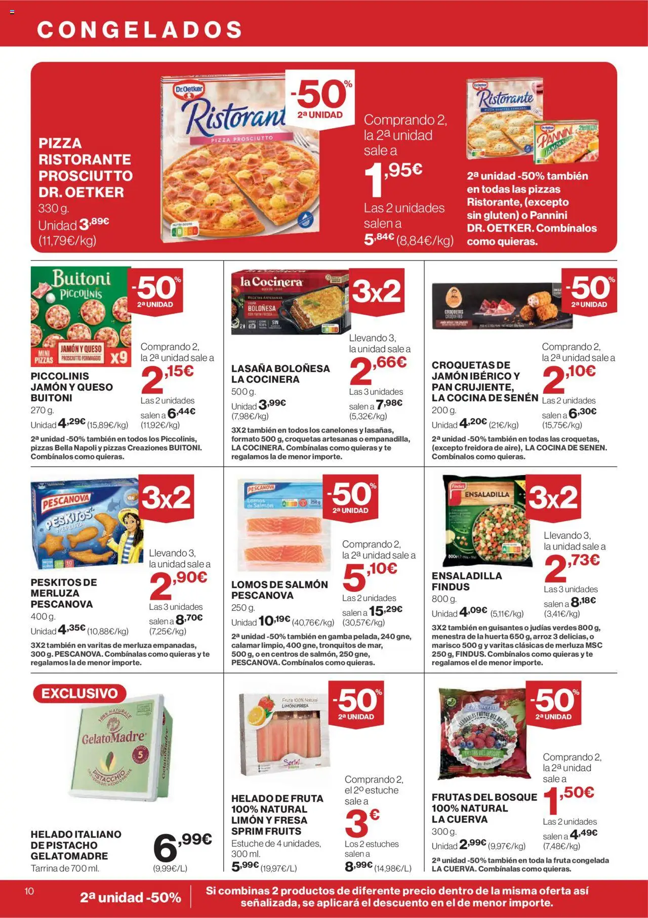 El Corte Inglés ofertas │ válido desde el 31.07.2025 | Página: 10 | Productos: Lasaña, Freidora, Gamba, Canelones