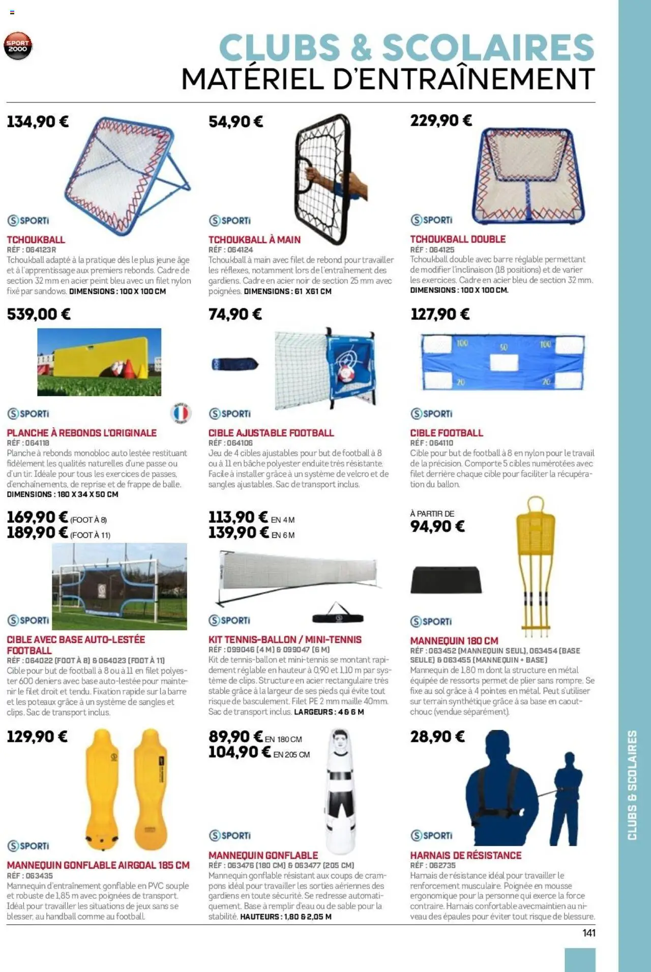 {H1} | Page: 141 | Produits: Cibles, Sac de transport, Poignées, Jeux