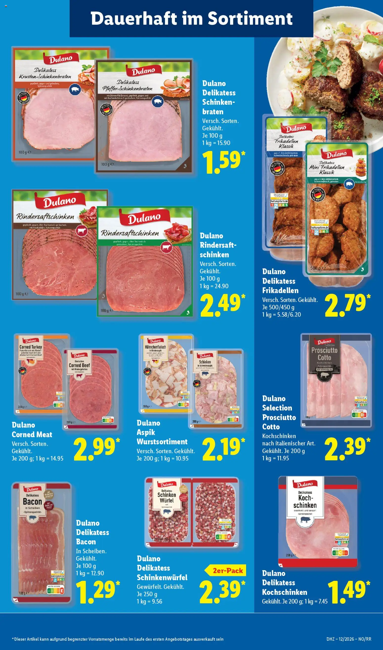 Lidl Prospekt Lüchow – gültig ab 16.03.2026 | Seite: 21 | Produkte: Schinken