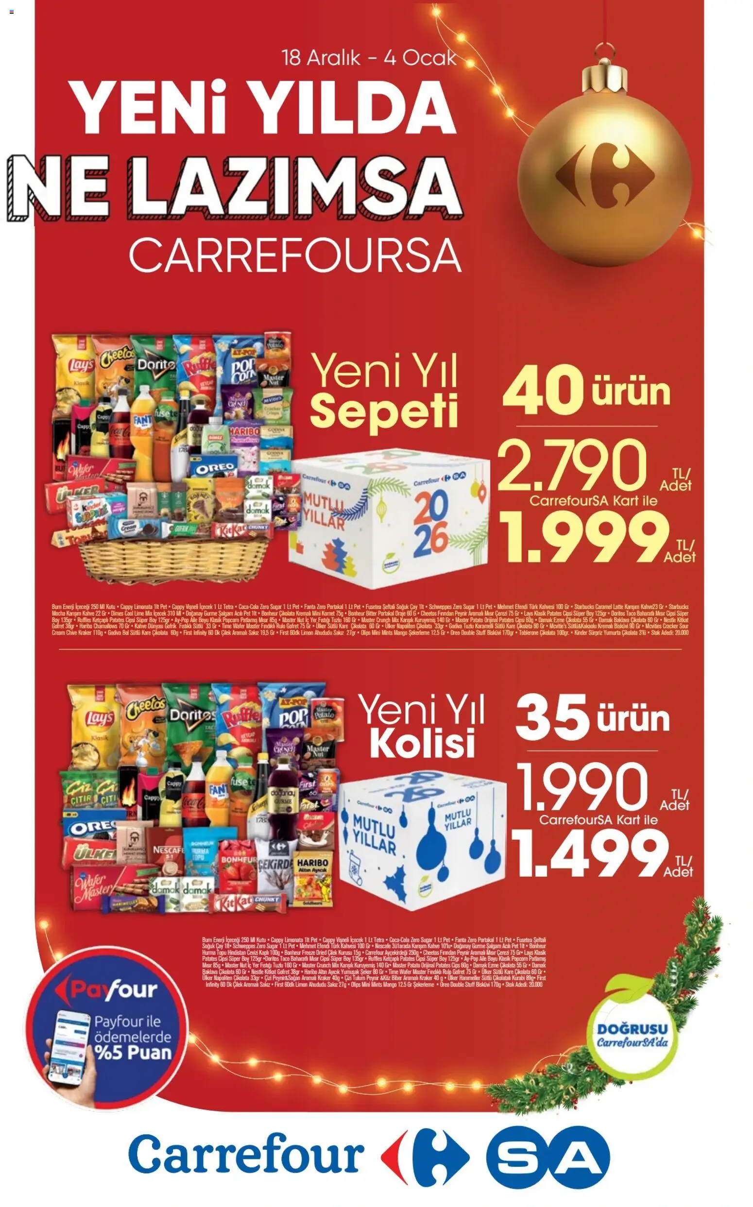 CarrefourSA Katalog - 18.12.2025 tarihinden itibaren geçerlidir | Sayfa: 1 | Ürünler: Limonata, Çay, Şeftali, Hurma