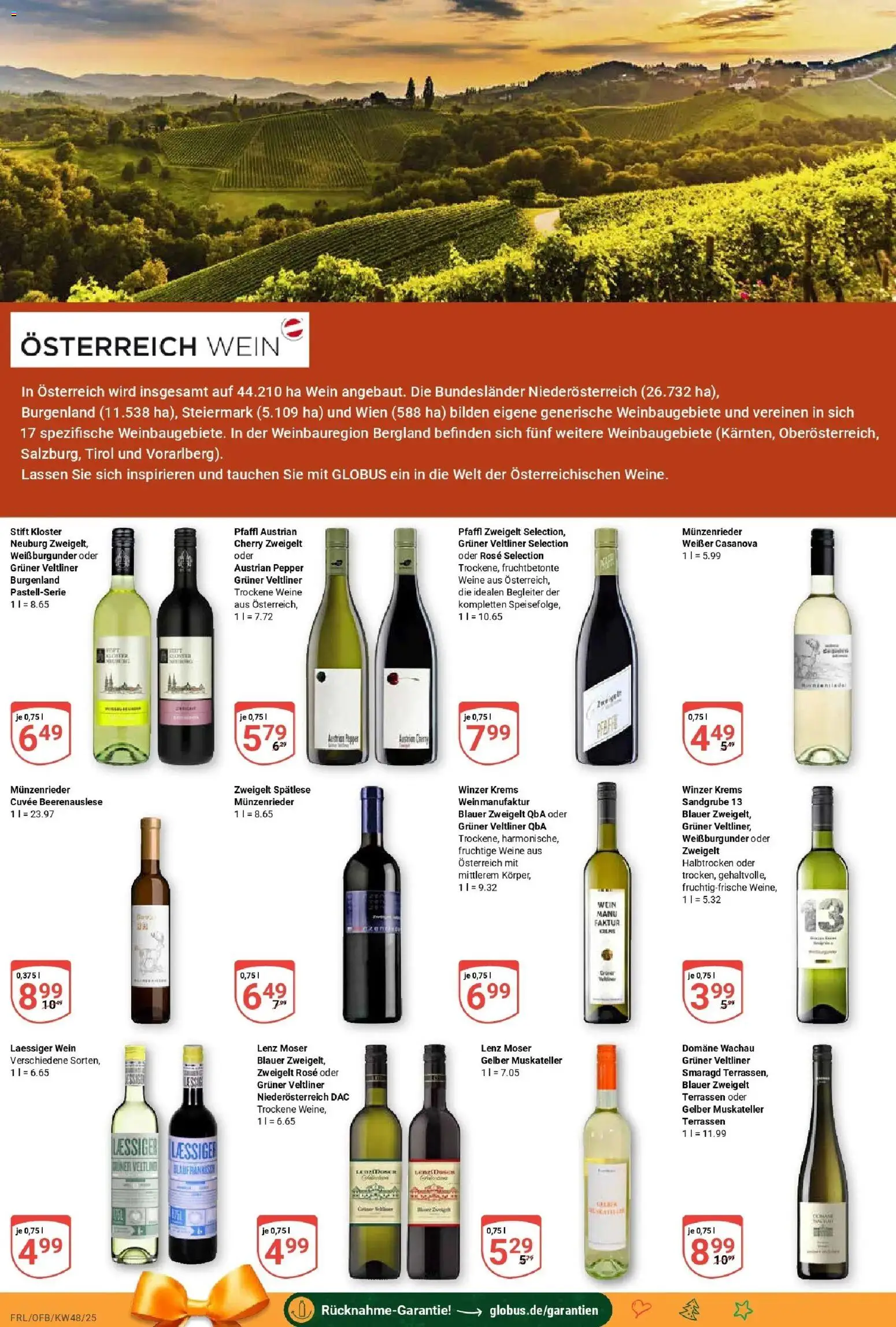 Globus prospekt Freilassing	 – gültig ab 23.11.2025 | Seite: 19 | Produkte: Wein