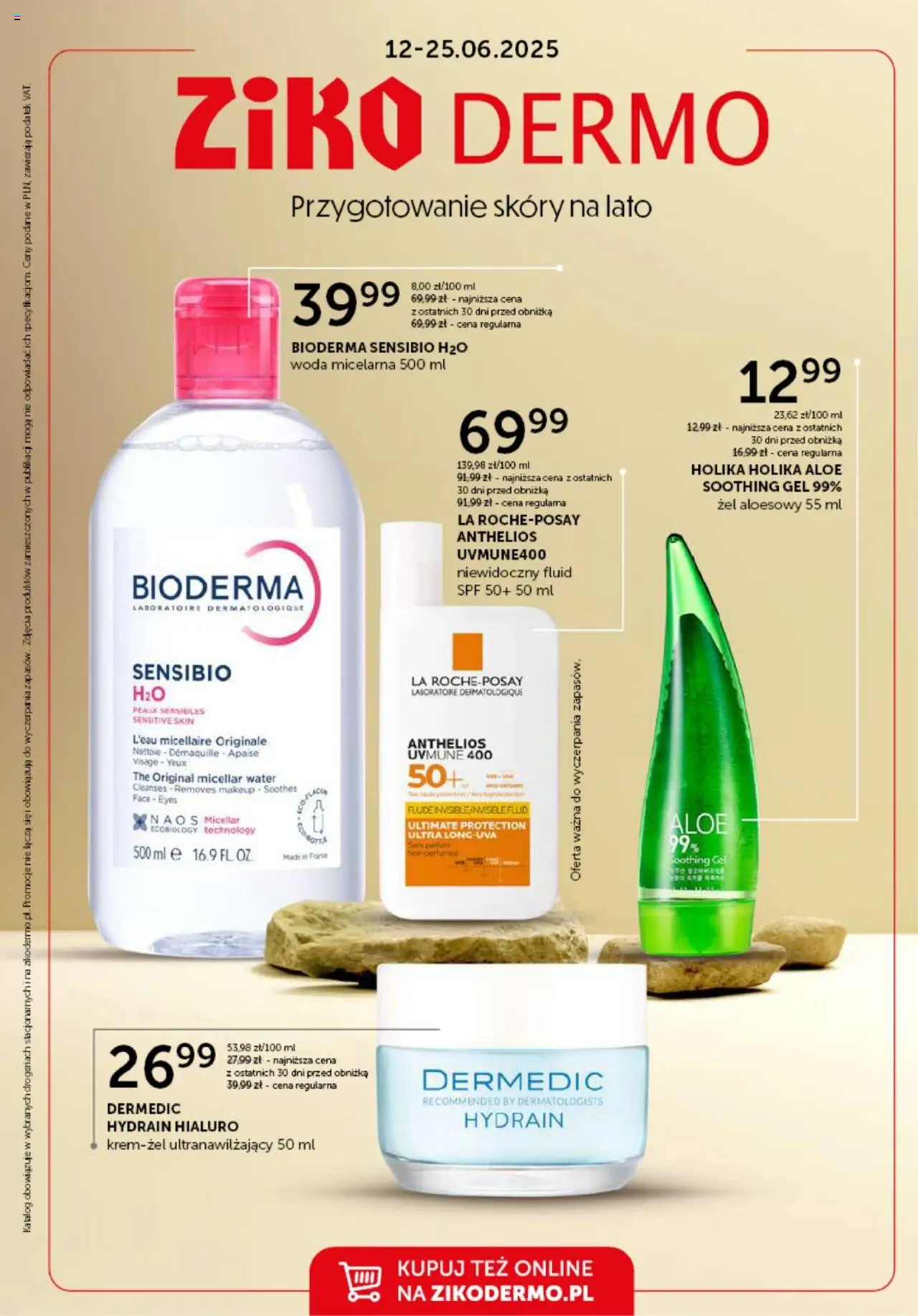Ziko Gazetka od 12.06.2025 | Strona: 1 | Produkty: Żel aloesowy, Woda micelarna, Woda