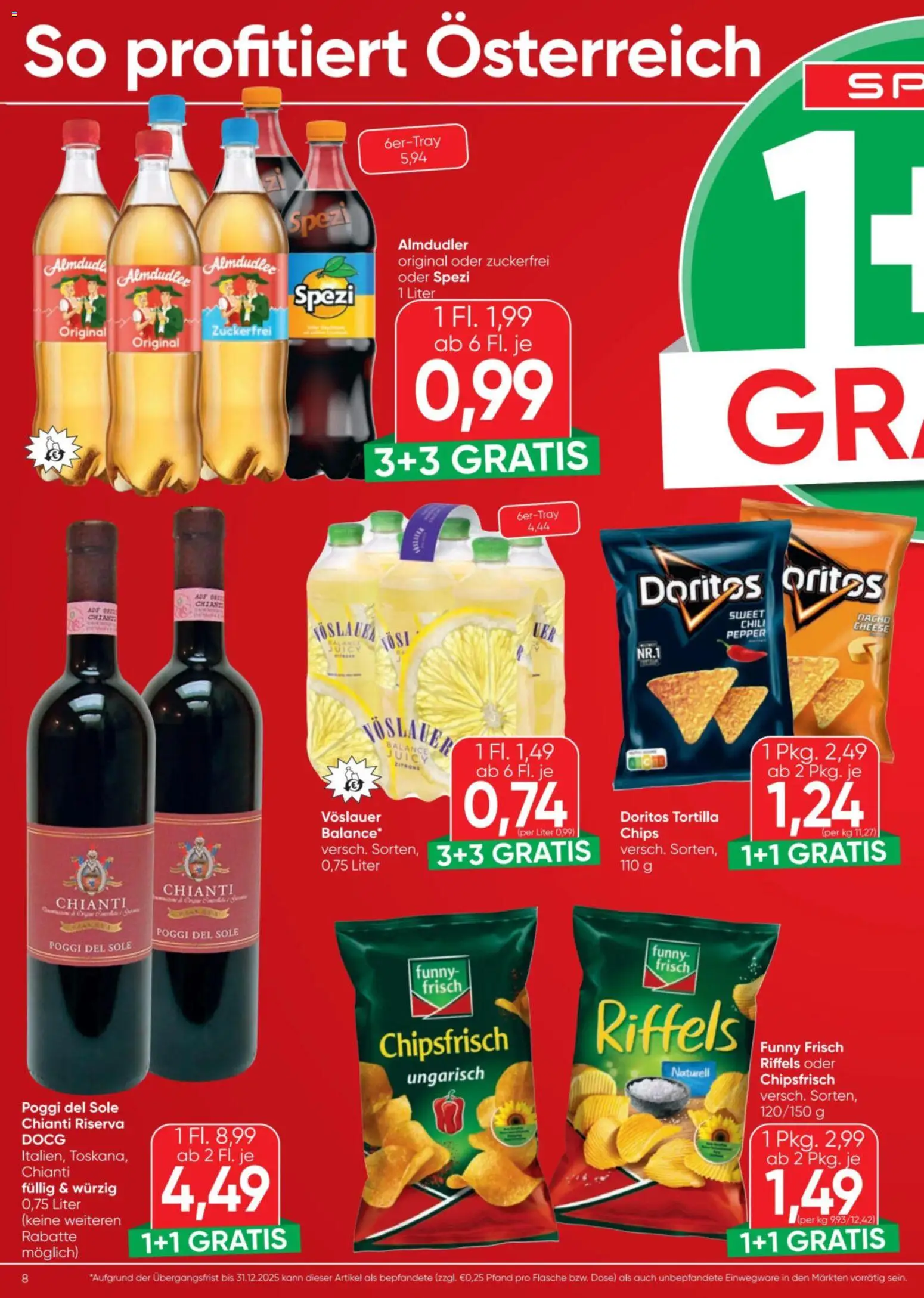 Spar Flugblatt gültig ab 04.12.2025 | Seite: 8 | Produkte: Chips, Chili