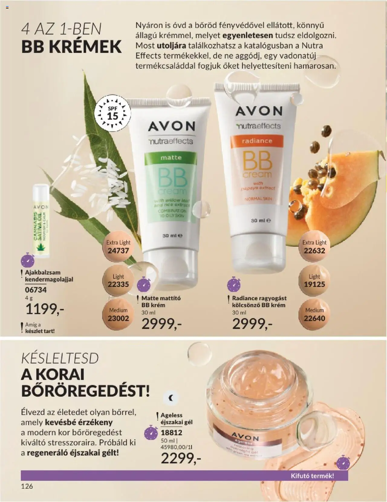 Avon akciós ujság - amely érvényes a következő dátumtól: 01.07.2025 | Oldal: 126 | Termékek: BB krém, Tea