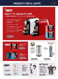 Anteprima del volantino Unieuro Piccoli Elettrodomestici catalogo valido a partire dal 13.10.2025 | Pagina: 7 | Prodotti: Crema, Caffè, Caffettiera, Alluminio
