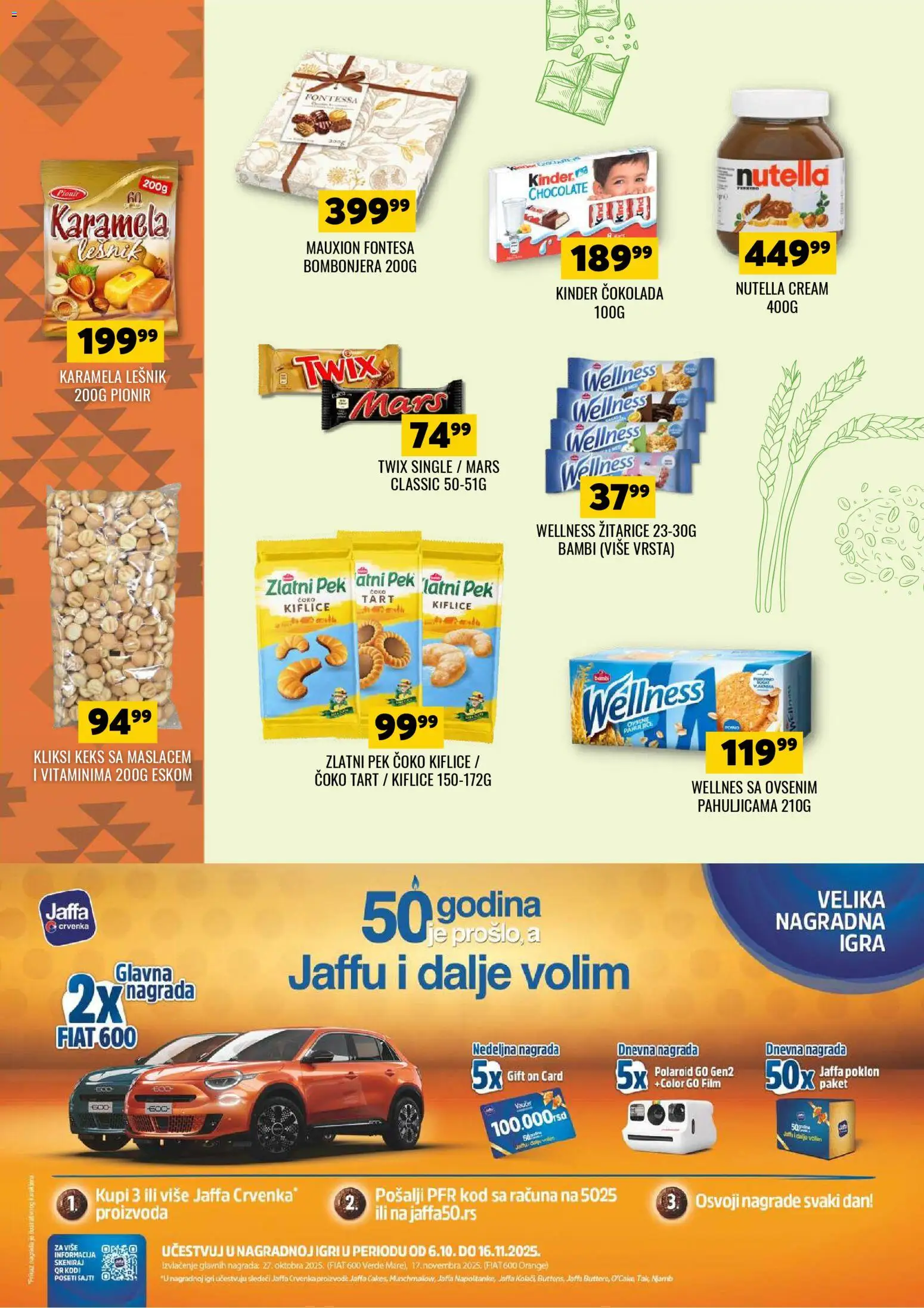 Tekijanka katalog - važi od 22.10.2025 | Strana: 12 | Proizvode: Žitarice, Keks, Twix, Nutella