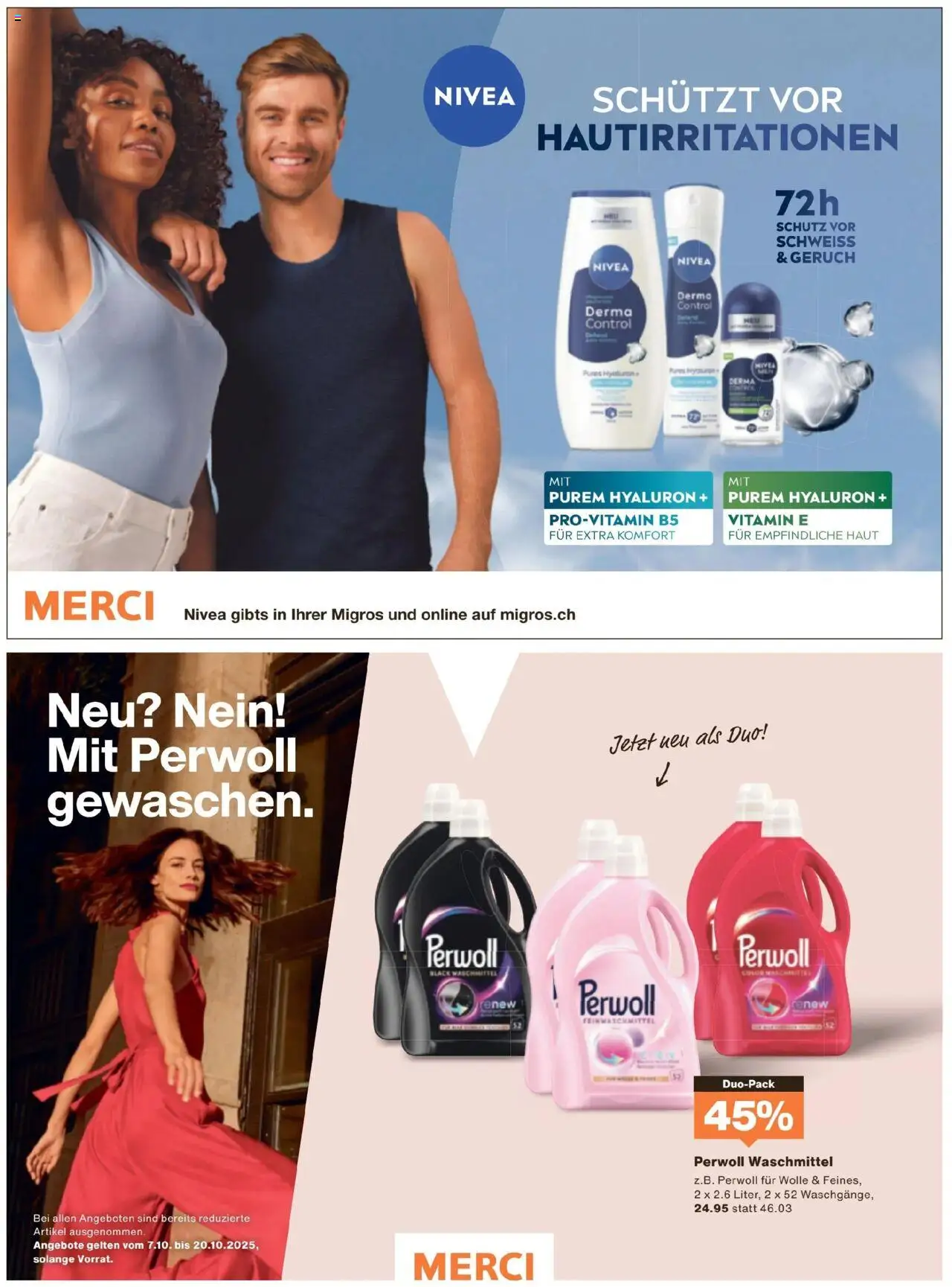 Migros Magazin – gültig ab 06.10.2025 | Seite: 52 | Produkte: Waschmittel